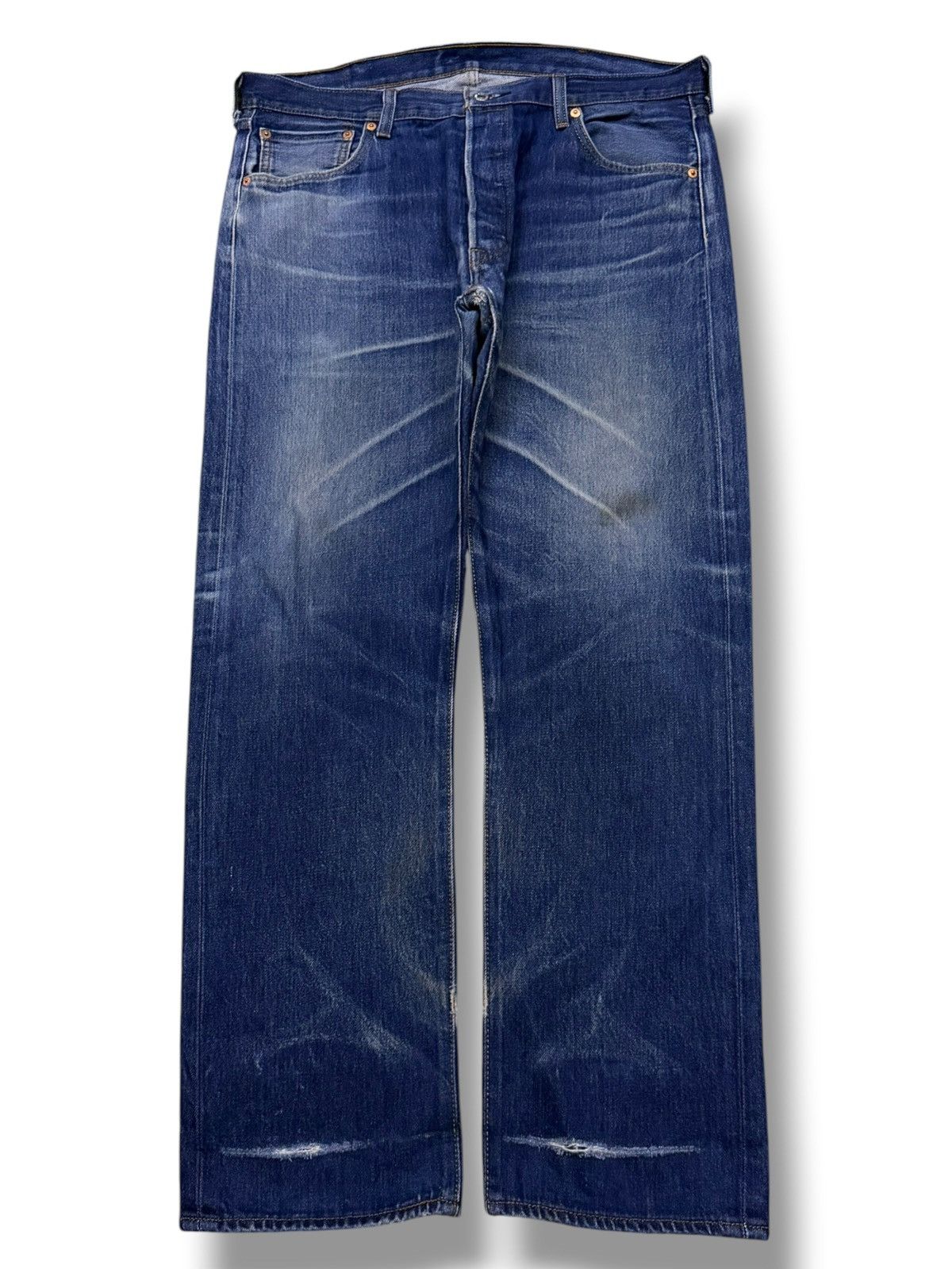 Levi's Vintage Levi’s 501 Denim Jeans | Regular Straight Fit | W37 Size US 37 - 2 Thumbnail