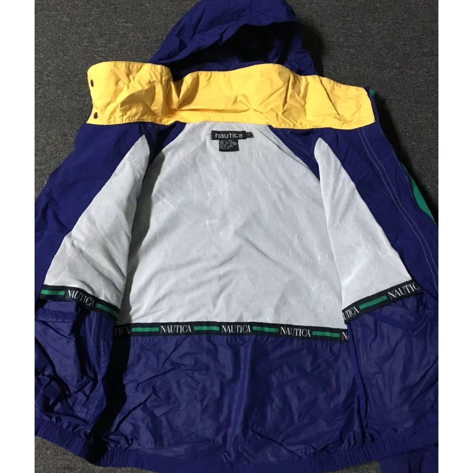 Nautica Vtg 90s Nautica Tahiti Spellout Jacket L Sailing Competition Hip Hop Beach USA Size US L / EU 52-54 / 3 - 3 Thumbnail