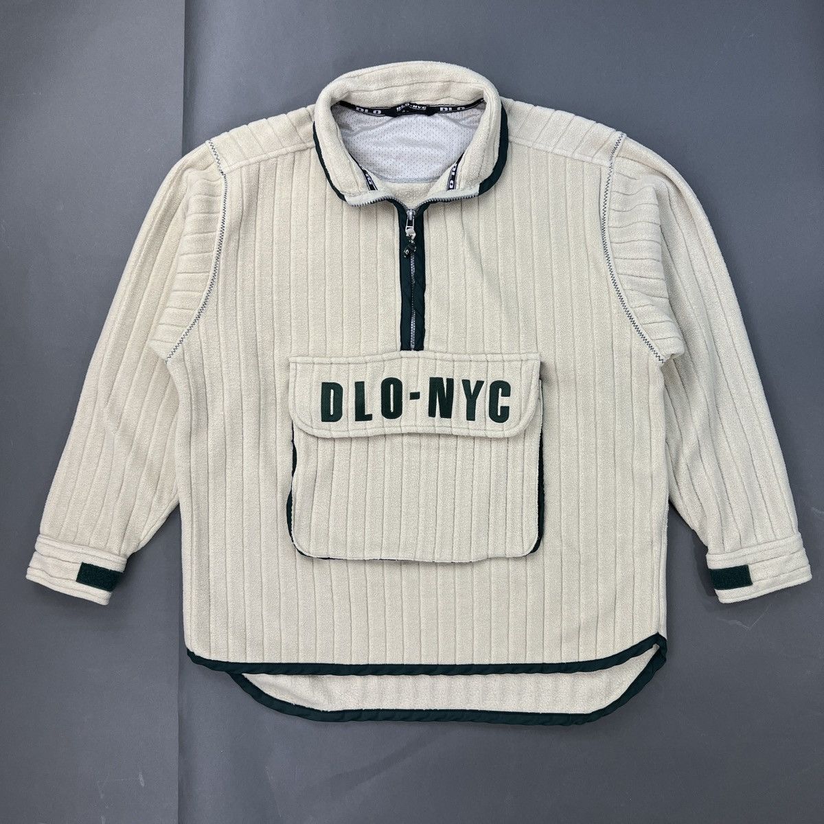 Vintage 90s DLO-NYC Quarter Zip Blanket Pullover Size US XL / EU 56 / 4 - 6 Thumbnail