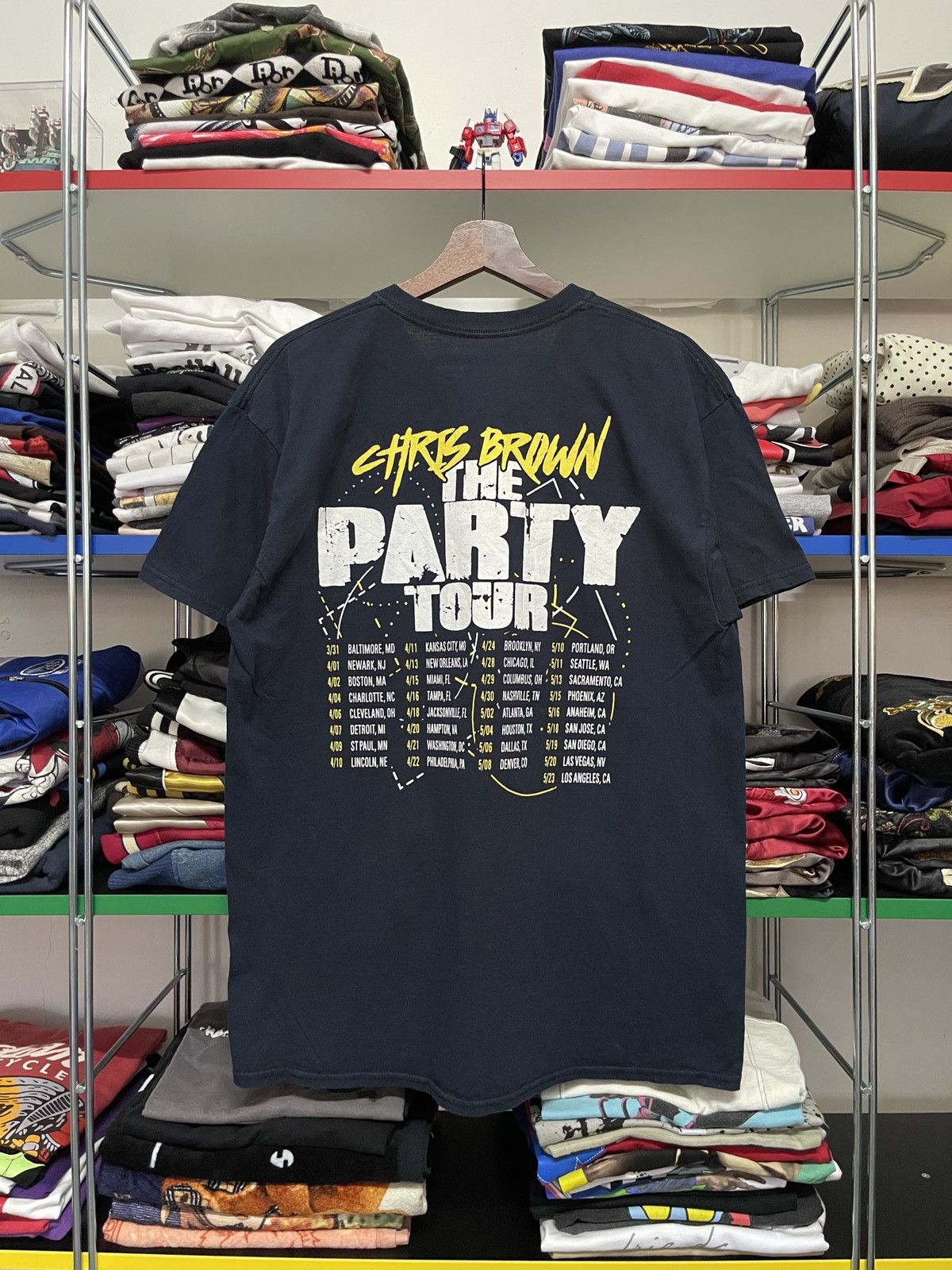 Band Tees Vintage Chris Brown The Party Tour Band Tee Size US M / EU 48-50 / 2 - 2 Thumbnail