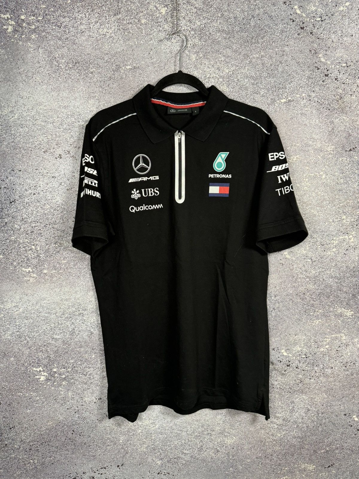 Formula 1 × Hugo Boss × Mercedes-Benz Petronas AMG Mercedes Benz Racing Team TH Polo Shirt Size US L / EU 52-54 / 3 - 1 Thumbnail