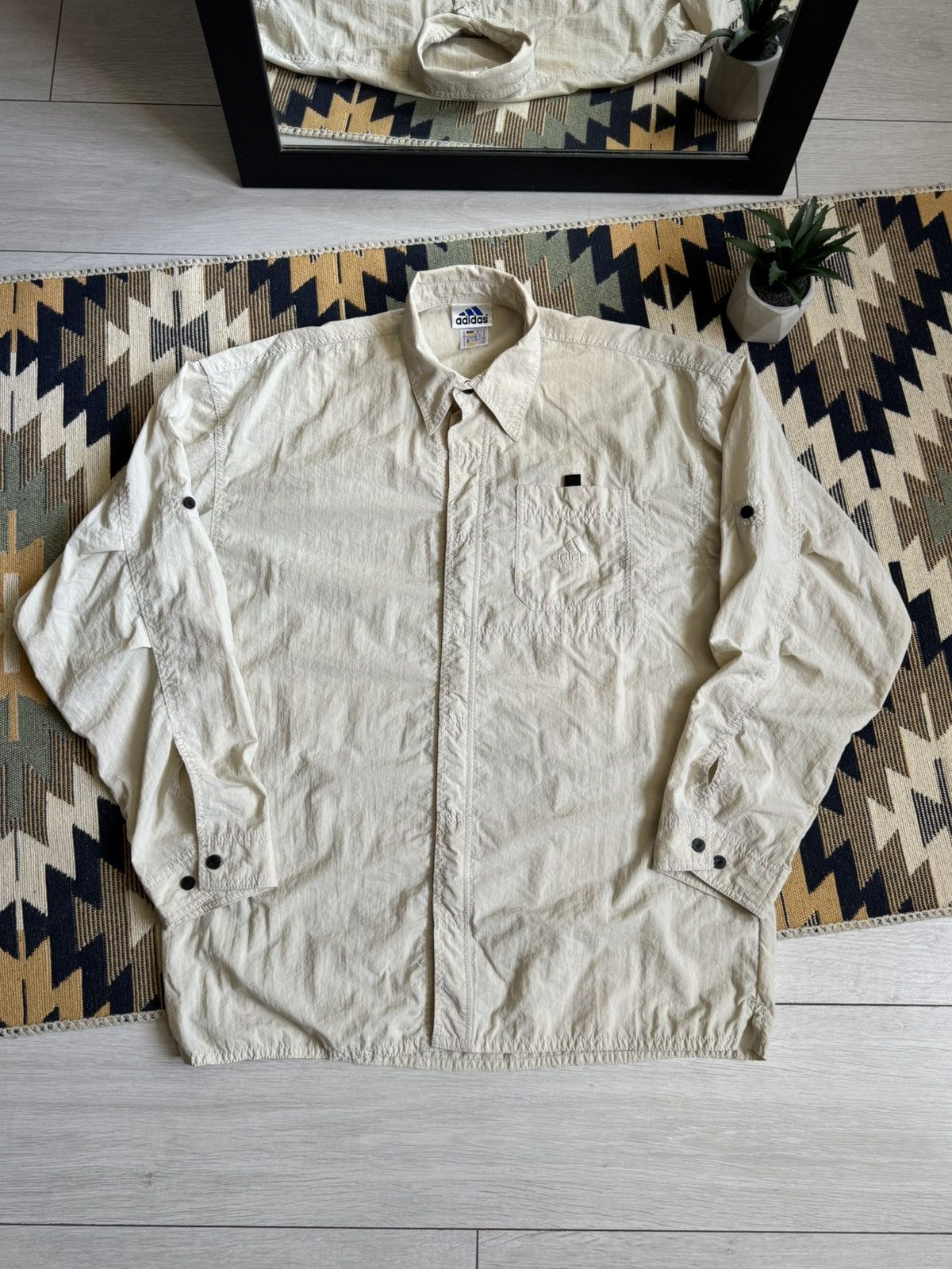 Adidas Vintage 99’ Adidas Adventure Transformer Button Up Shirt Size US M / EU 48-50 / 2 - 1 Thumbnail