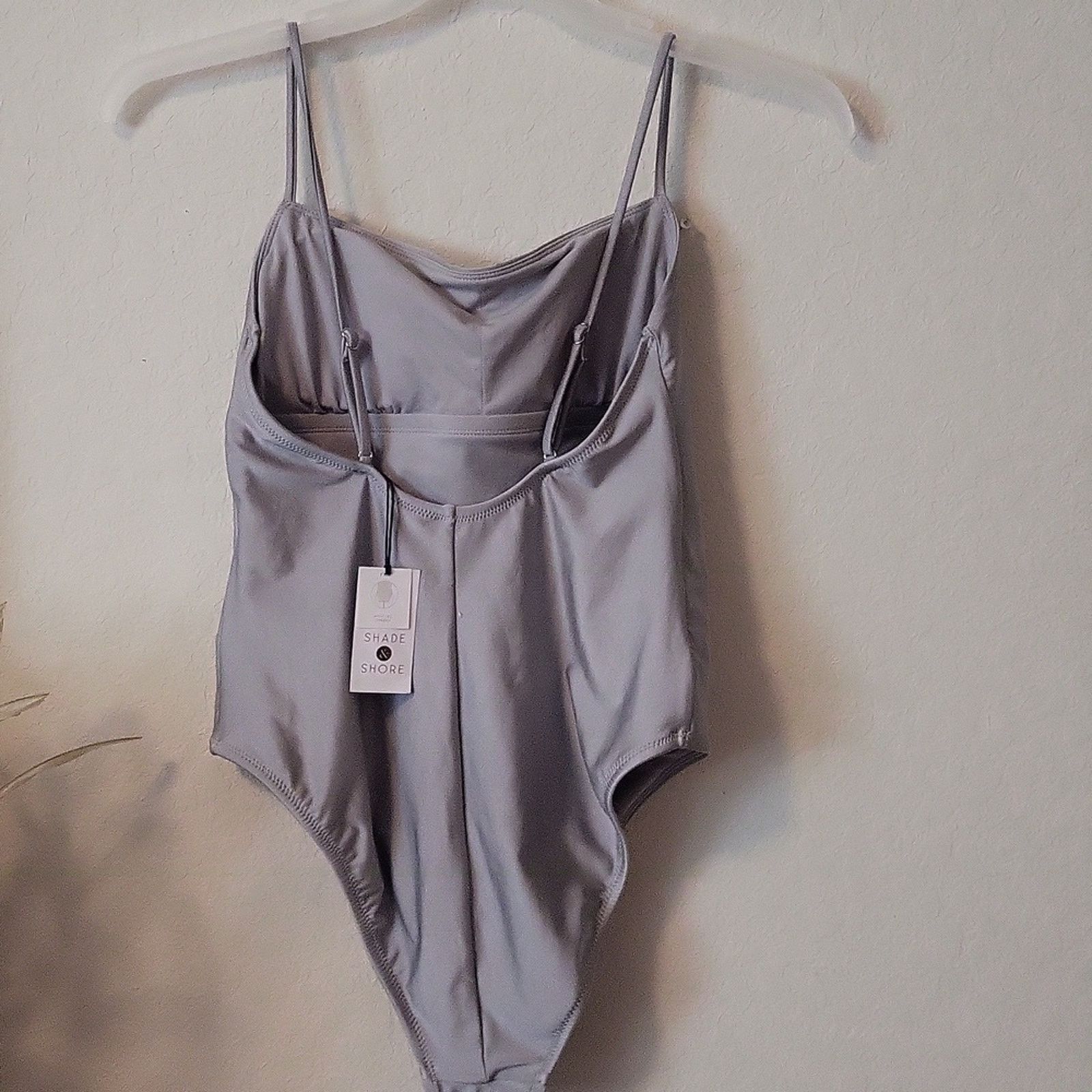 The Unbranded Brand Shade & Shore Silver Color One Piece Women Swimsuit M 8-10 Size ONE SIZE - 11 Thumbnail