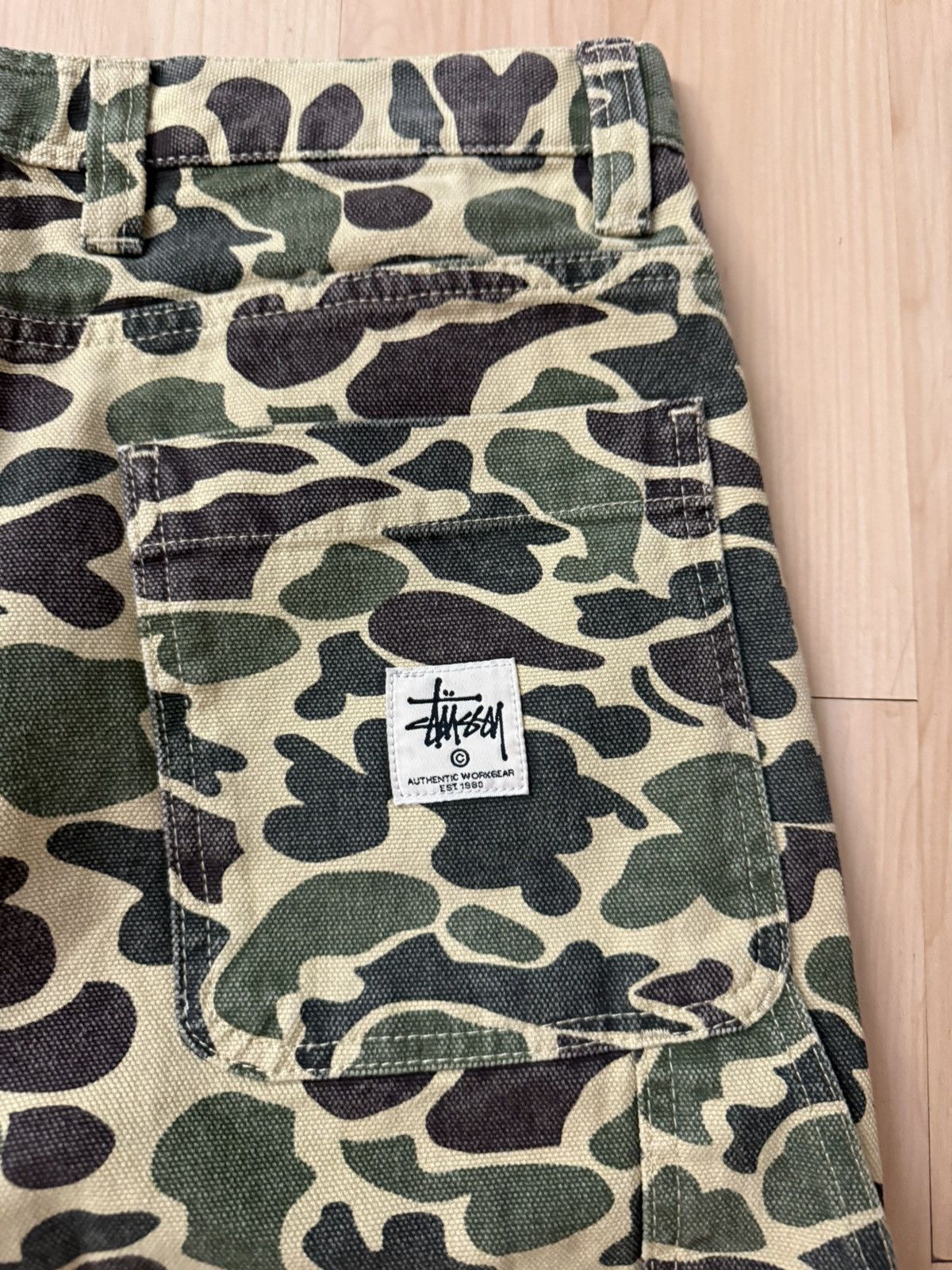 Stussy Stussy Flecktarn Camo Double Knee Denim Jeans Work Pants Size US 32 / EU 48 - 3 Thumbnail