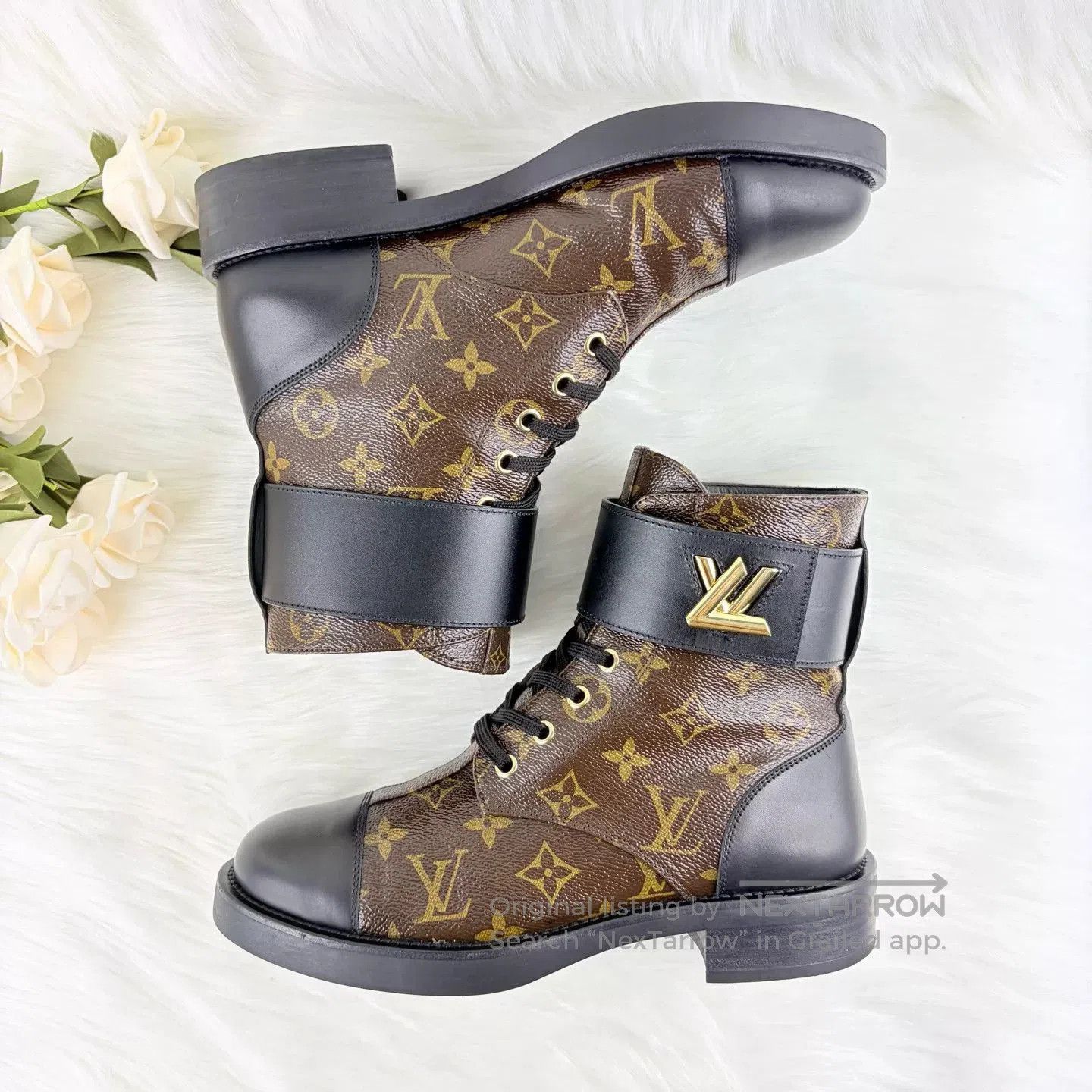 Louis Vuitton LV Monogram Martin Boots. Size US 8 / IT 38 - 5 Thumbnail