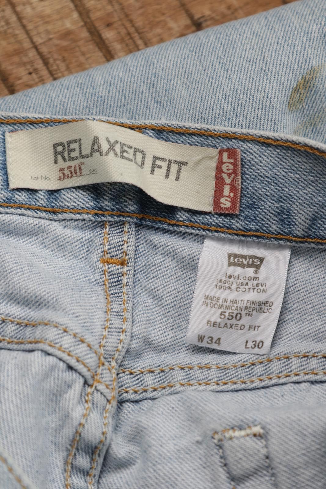 Levi's 90's Levi's 550 Mud Wash Relaxed Fit Jeans Size US 32 / EU 48 - 6 Thumbnail