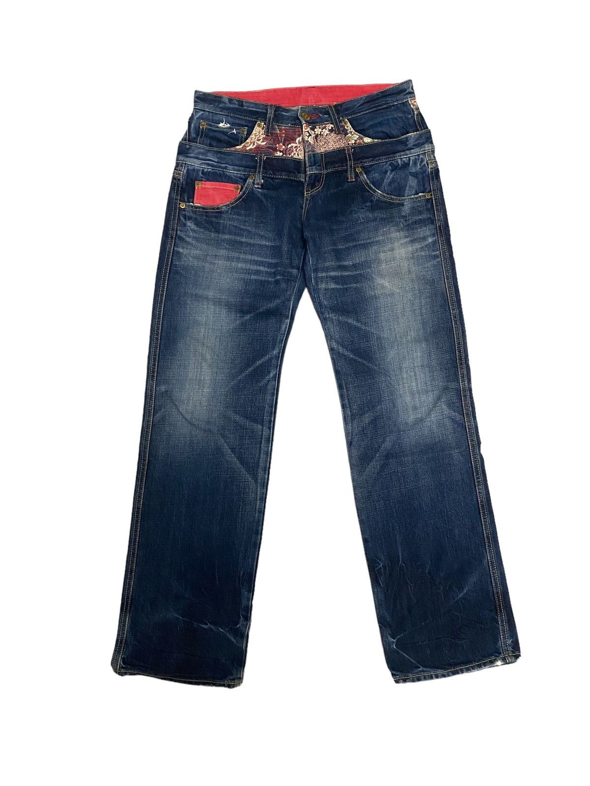 Eternal Vintage Eternal Double waist Denim Jeans Size US 31 - 1 Thumbnail