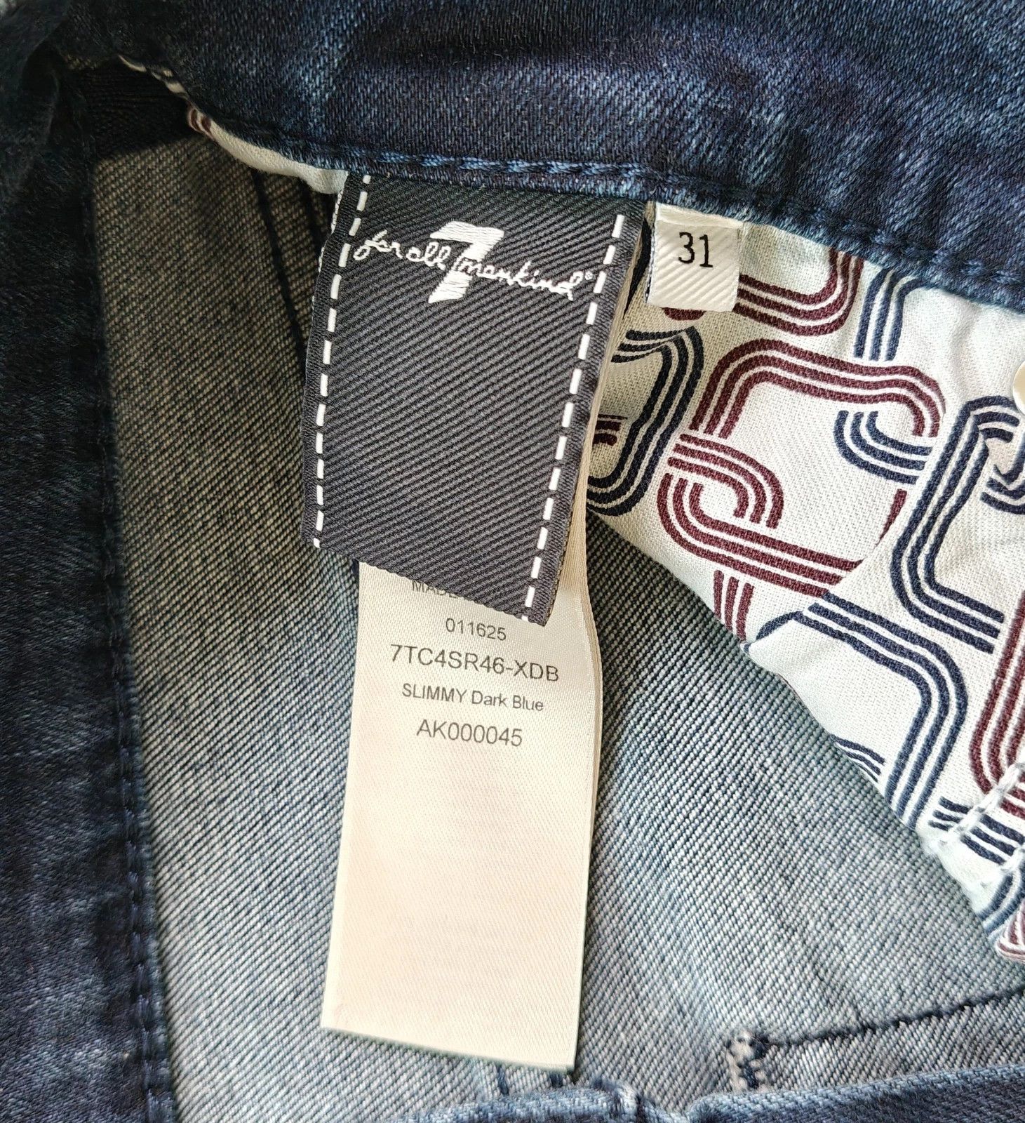 7 For All Mankind 7 For All ManKind Slimmy Tapered Jeans T / 6019 Size US 31 - 8 Thumbnail