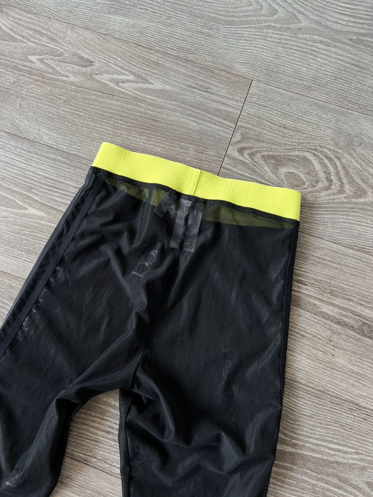 Adidas Y2k Adidas by FIORUCCI Sheer Tight black Avantgarde Leggings Size 30" / US 8 / IT 44 - 19 Thumbnail