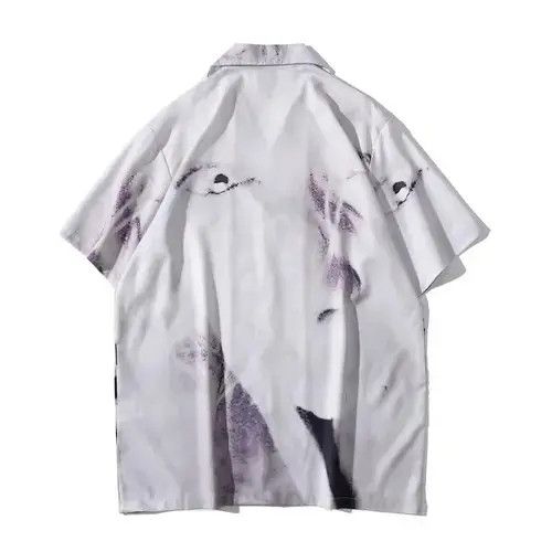 VIBE Vintage Outdoor Summer Hawaiian Blouse Shirt Dark Icon Size US M / EU 48-50 / 2 - 2 Thumbnail