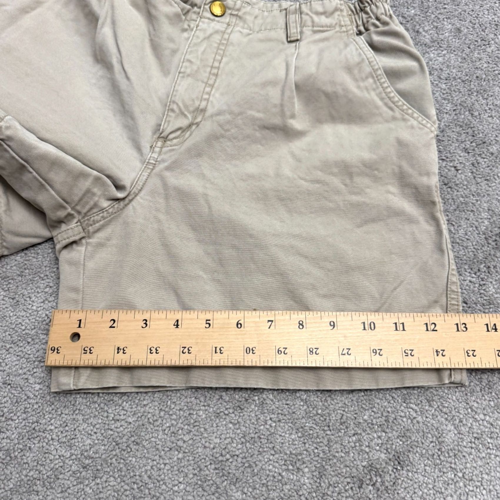 Royal Robbins VINTAGE Royal Robbins Billy Goat Pleated Front Canvas Bermuda Shorts Women 8 Khaki Brown Size 30" / US 8 / IT 44 - 6 Thumbnail