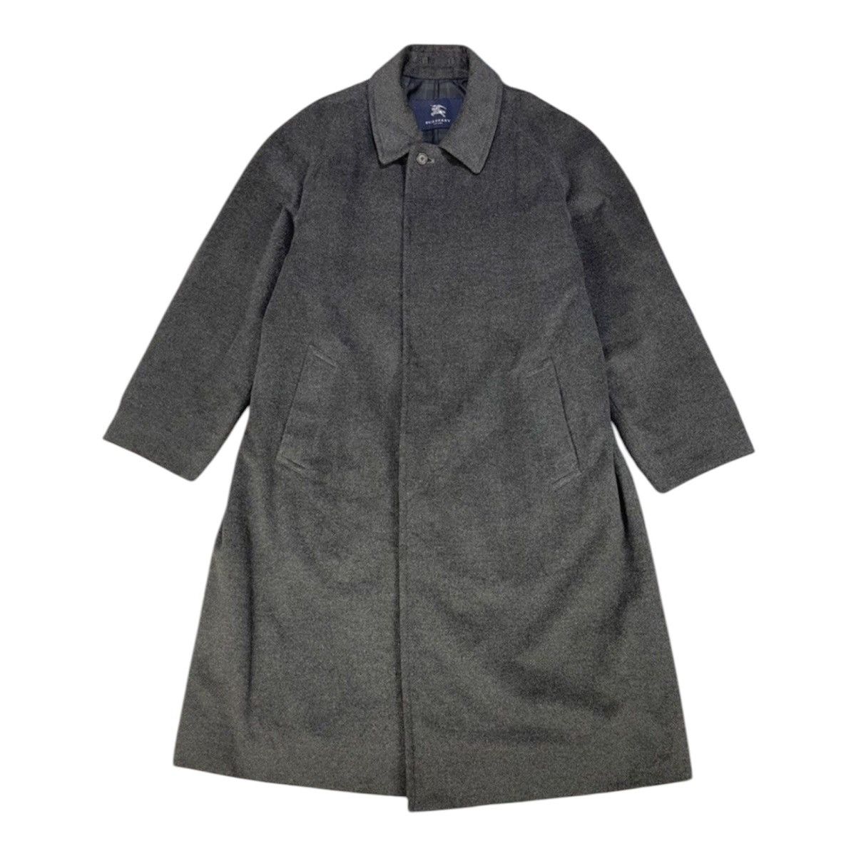 Burberry Burberry London Charcoal Grey Cashmere/Wool /Angora Overcoat Size US L / EU 52-54 / 3 - 2 Thumbnail