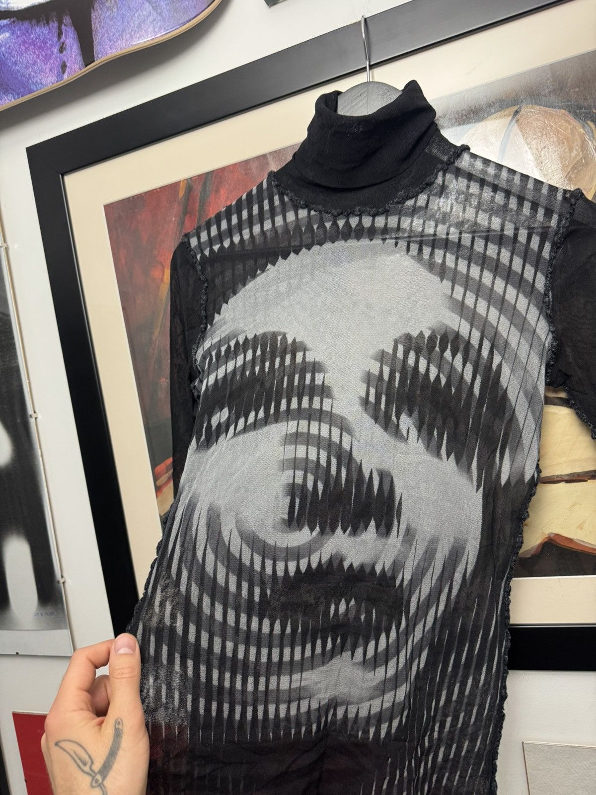 Jean Paul Gaultier Vintage AW01 Jean Paul Gaultier Marlene Dietrich Mesh Top Size US S / EU 44-46 / 1 - 3 Thumbnail