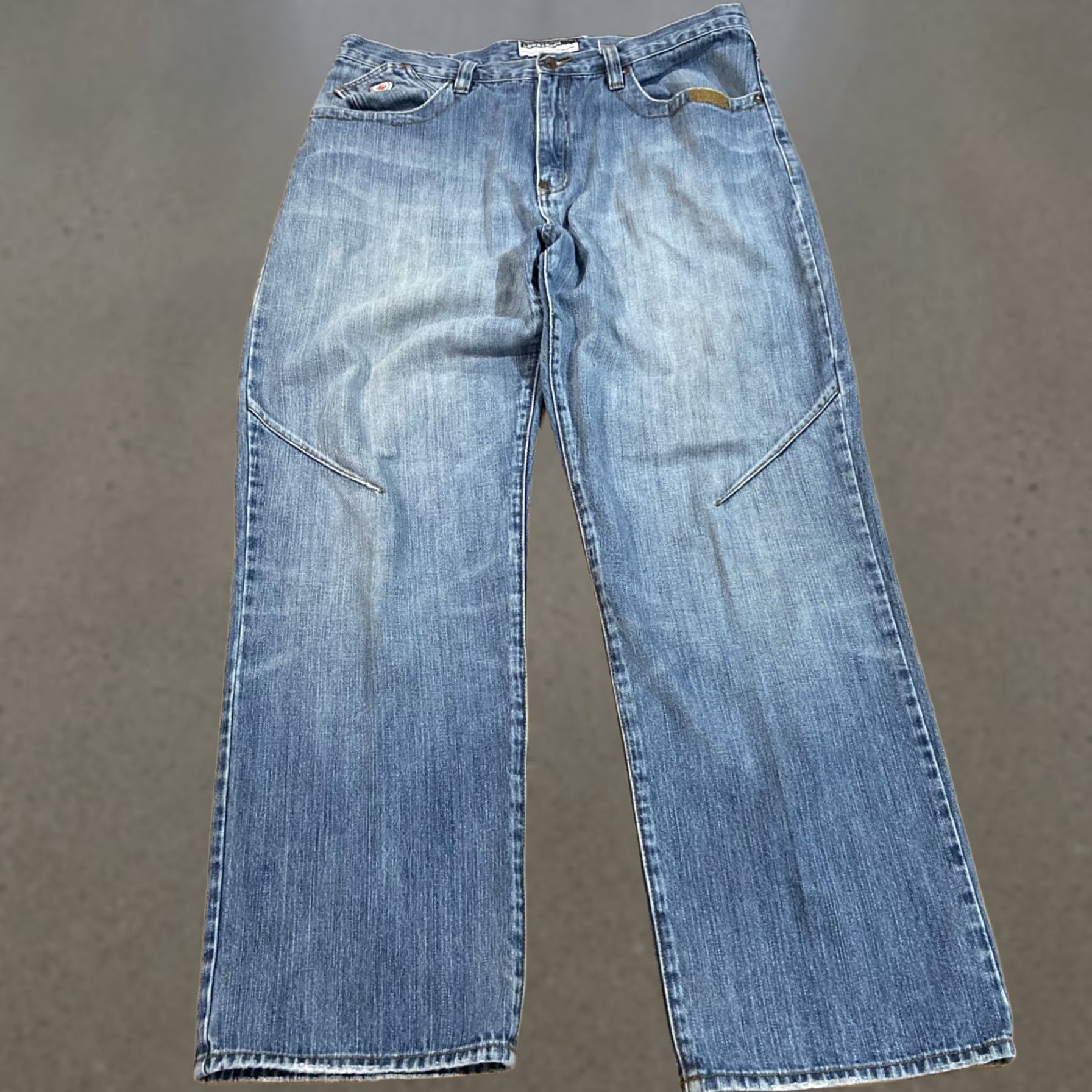 Rocawear VINTAGE Rocawear Jeans Baggy Wide-Leg 38x34 Embroidered Denim 90s Grunge Hip Hop Boys Mens Jeans Size US 38 / EU 54 - 1 Thumbnail