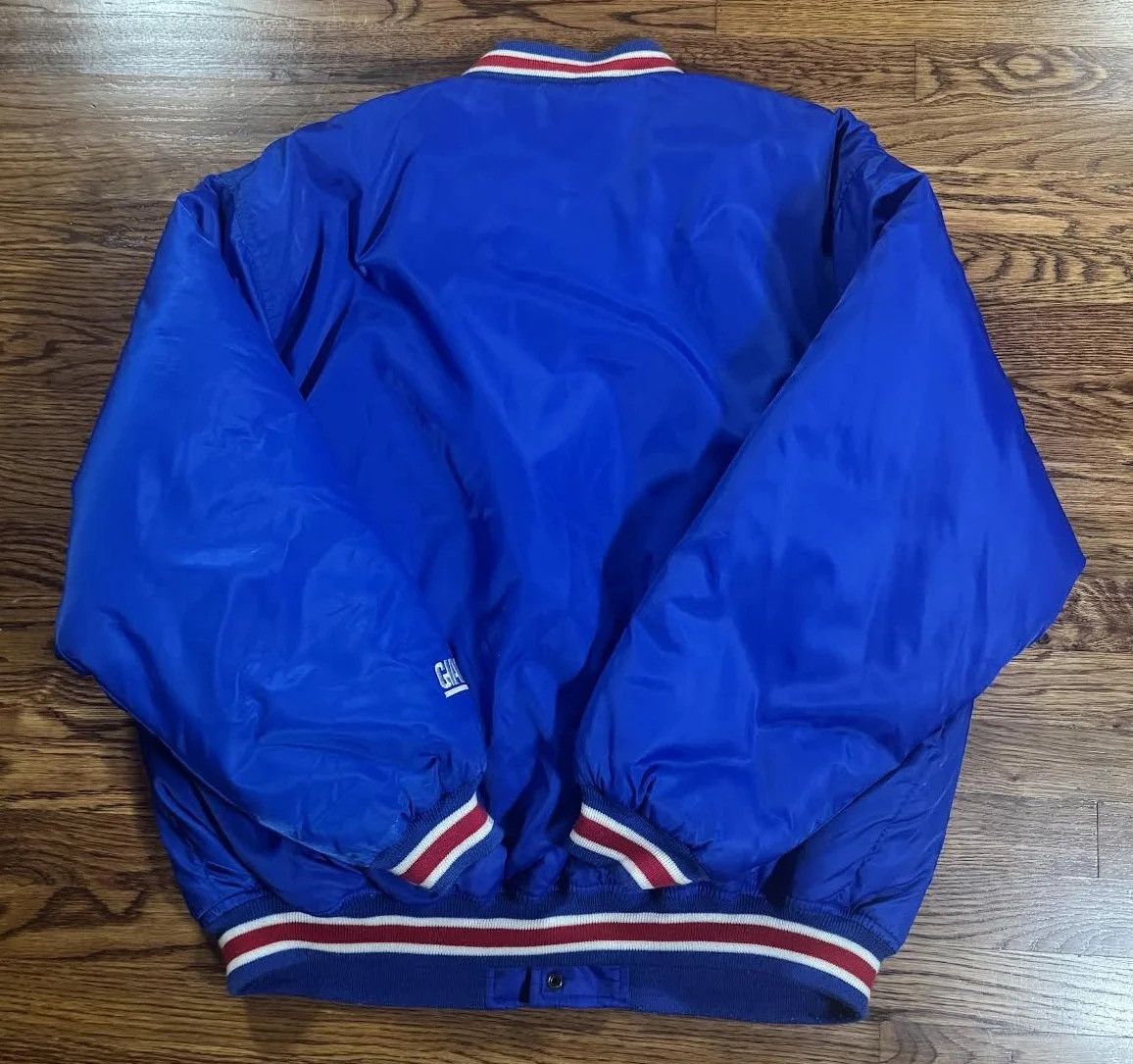 Vintage Vintage Game Day New York Giants Satin Jacket (Size XL) Size US XL / EU 56 / 4 - 3 Thumbnail