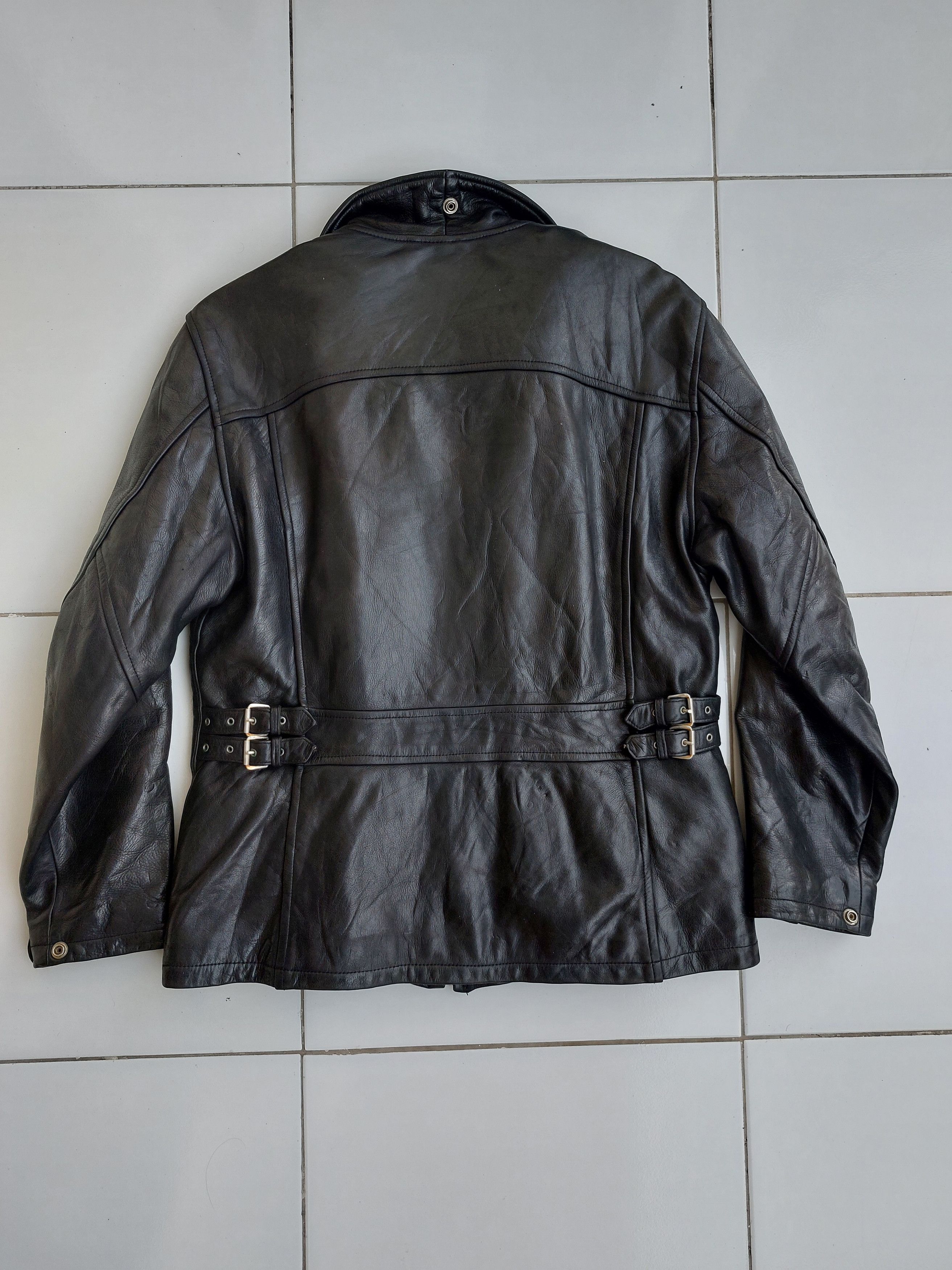 Vintage Helstons Vintage Lady Biker Leather Jacket Womens Size L / US 10 / IT 46 - 15 Thumbnail
