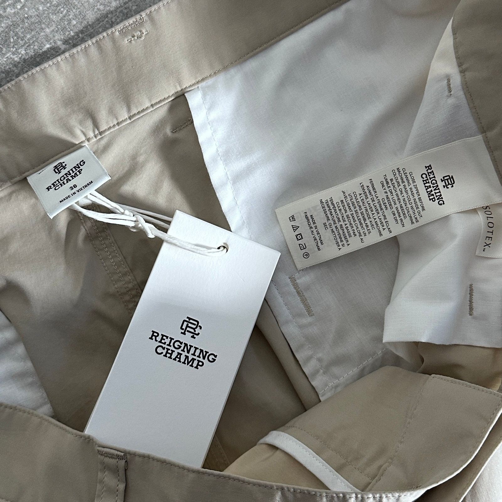 Reigning Champ Solotex Cotton Carrot Standard Dove Tan Pant Size US 36 / EU 52 - 10 Thumbnail