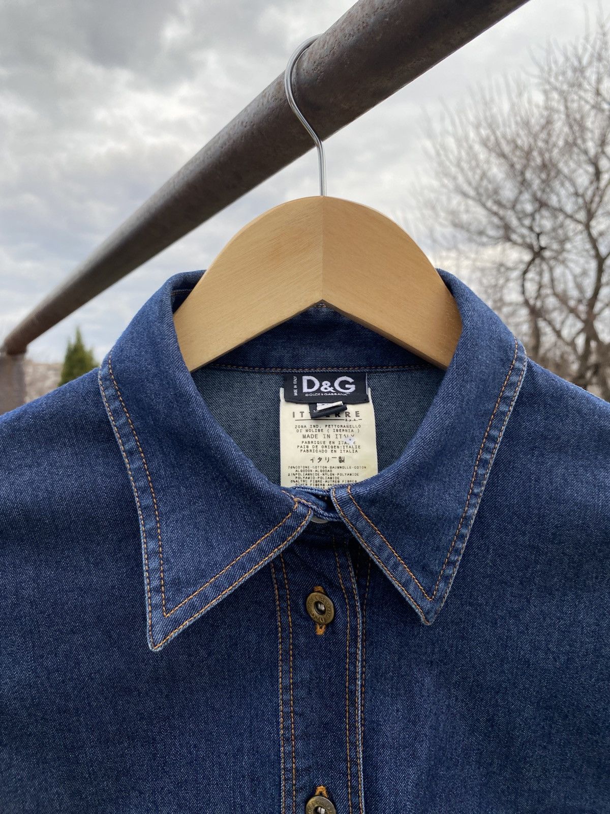 Dolce & Gabbana × Vintage Vintage D&G Women’s Denim Jacket Made in Italy Rare XS-S Size XS / US 0-2 / IT 36-38 - 6 Thumbnail