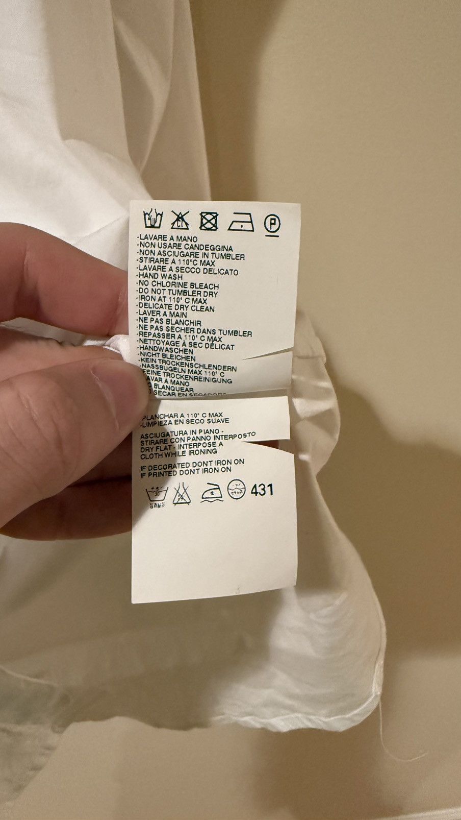 Maison Margiela Fitted stretch white shirt Size US S / EU 44-46 / 1 - 6 Thumbnail