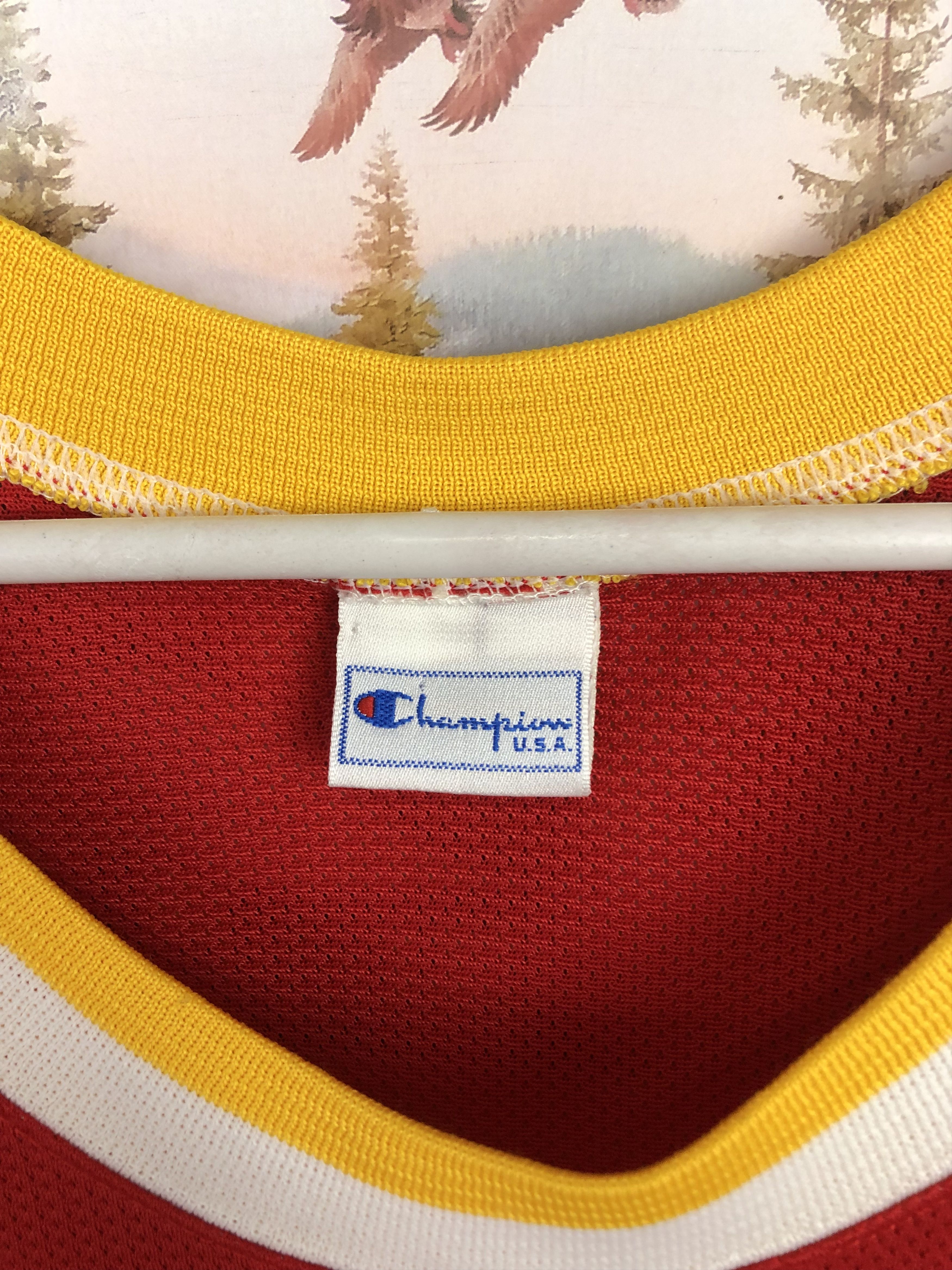 Champion Vintage 90's Champion Houston Rockets Hakeem Olajuwon Jersey Size US XL / EU 56 / 4 - 5 Thumbnail