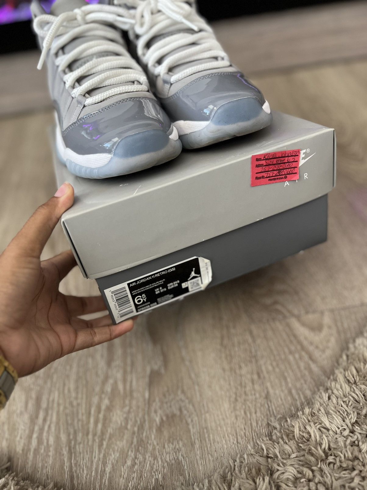Jordan Brand Air Jordan 11 GS “Cool Grey” Size US 6.5 / EU 39-40 - 1 Thumbnail