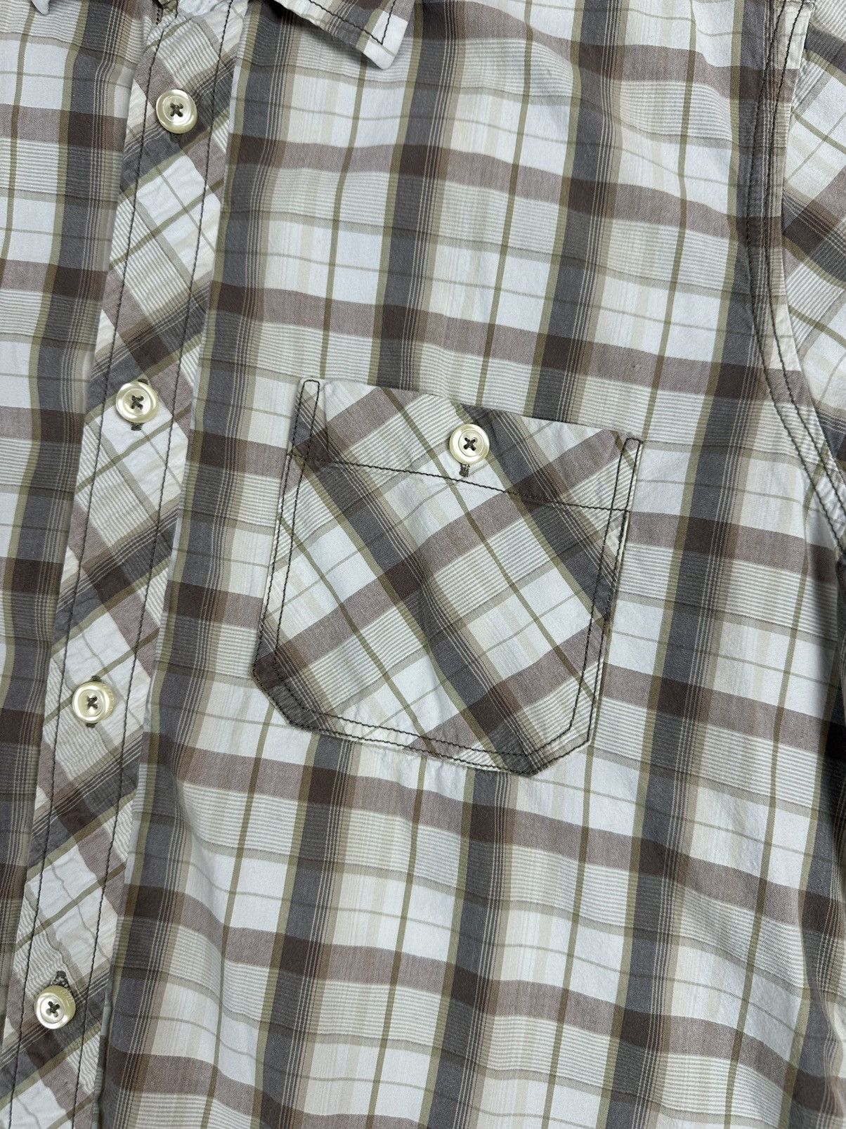 Nigel Cabourn Nigel Cabourn Utlity Shirts Checked Button Up Size US M / EU 48-50 / 2 - 2 Thumbnail