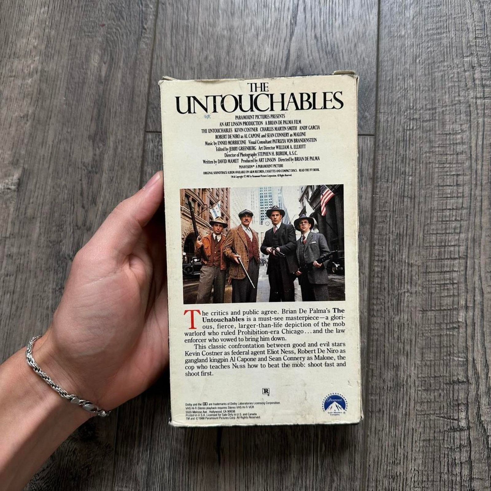 Vintage Rare Vintage The Untoucheables Crime Mob VHS Movie Tape Size ONE SIZE - 4 Thumbnail