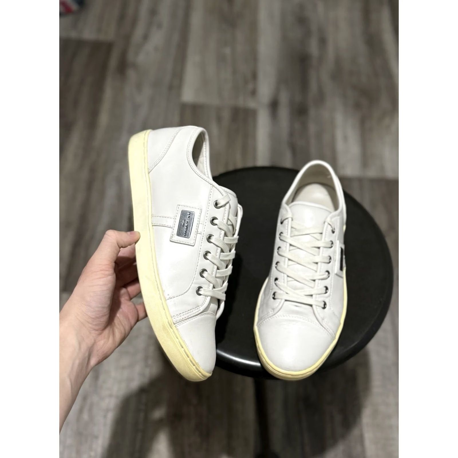 Dolce & Gabbana Dolce&Gabbana Low Top Sneakers White Leather Mens US 8 EU 41-42 Casual City Luxury Sneakers Dolce Gabana Shoes Men Size US M / EU 48-50 / 2 - 4 Thumbnail