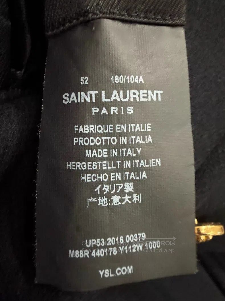 Saint Laurent Paris Saint Laurent Paris Gold Button Coat i Size US L / EU 52-54 / 3 - 6 Thumbnail