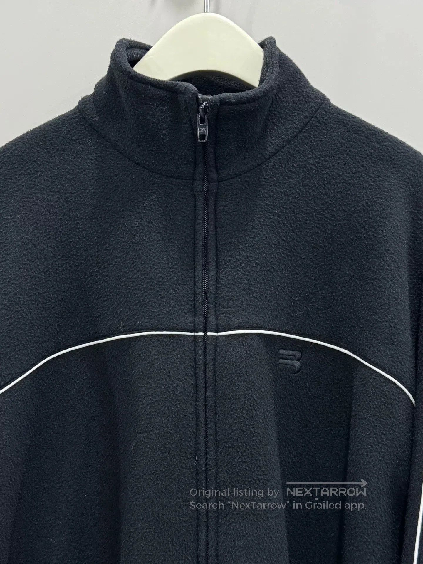 Balenciaga Balenciaga SportyB Embroidered Fleece Jacket Size 50. Size US XL / EU 56 / 4 - 3 Thumbnail