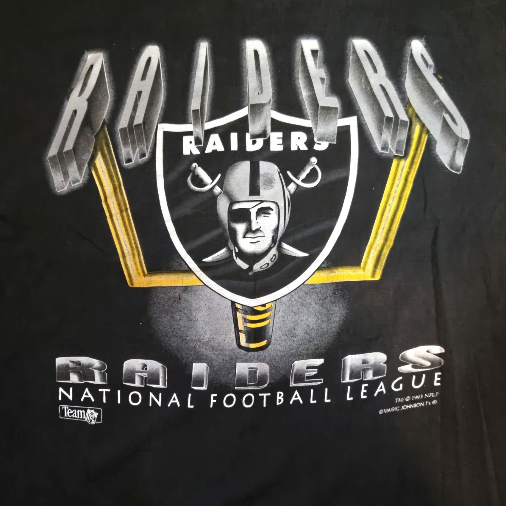 Vintage VINTAGE Los Angeles Raiders Football T-Shirt Mens XL Magic Johnson T'S 1993 Size US XL / EU 56 / 4 - 3 Thumbnail