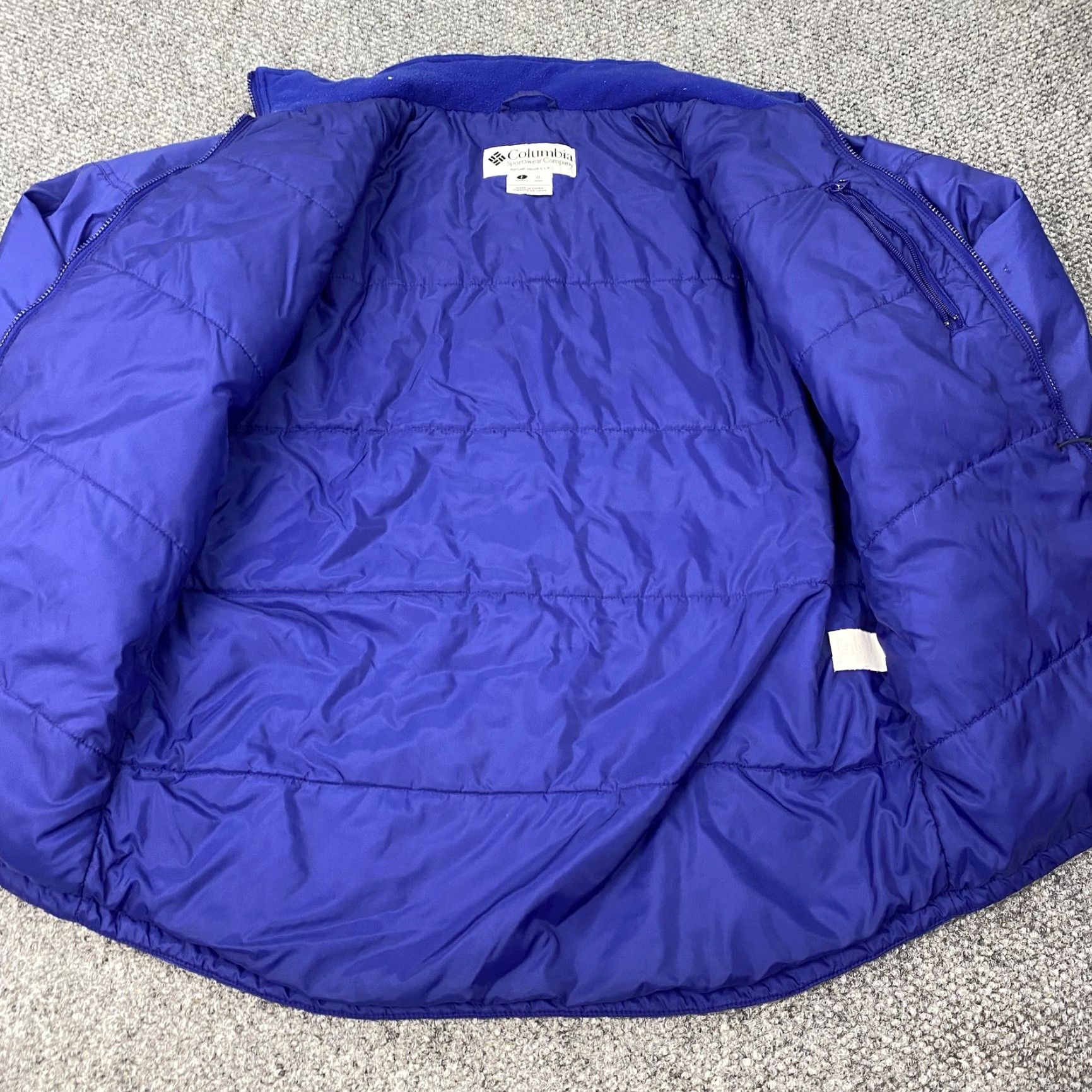 Vintage Columbia Jacket Womens Large Purple Insulated Puffer Full Zip Hiking Size XL / US 12-14 / IT 48-50 - 7 Thumbnail
