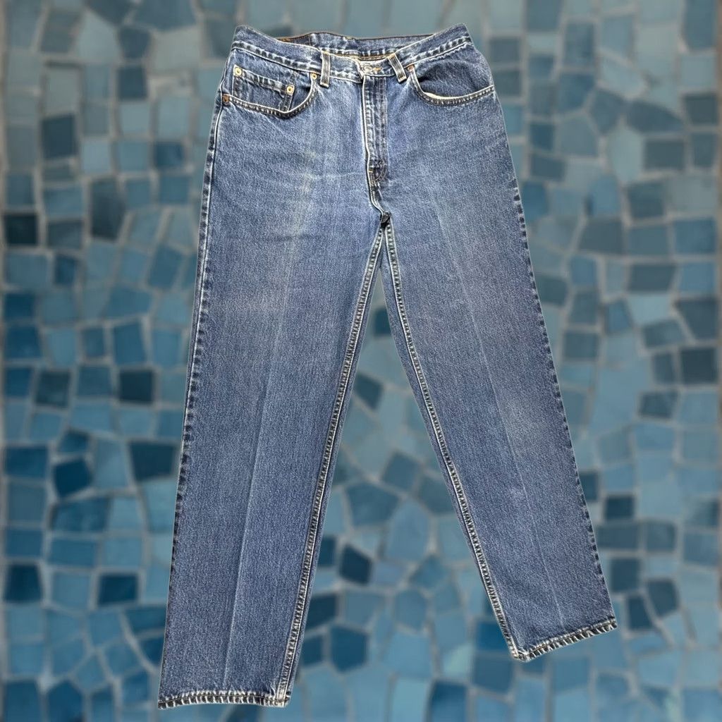 Levi's VINTAGE Levi's 550 Jeans 34x30 Relaxed Pleated Denim 90s USA Mens Pants Regular Inseam 30" Blue High Quality Pattern: Solid Size US 34 / EU 50 - 1 Thumbnail