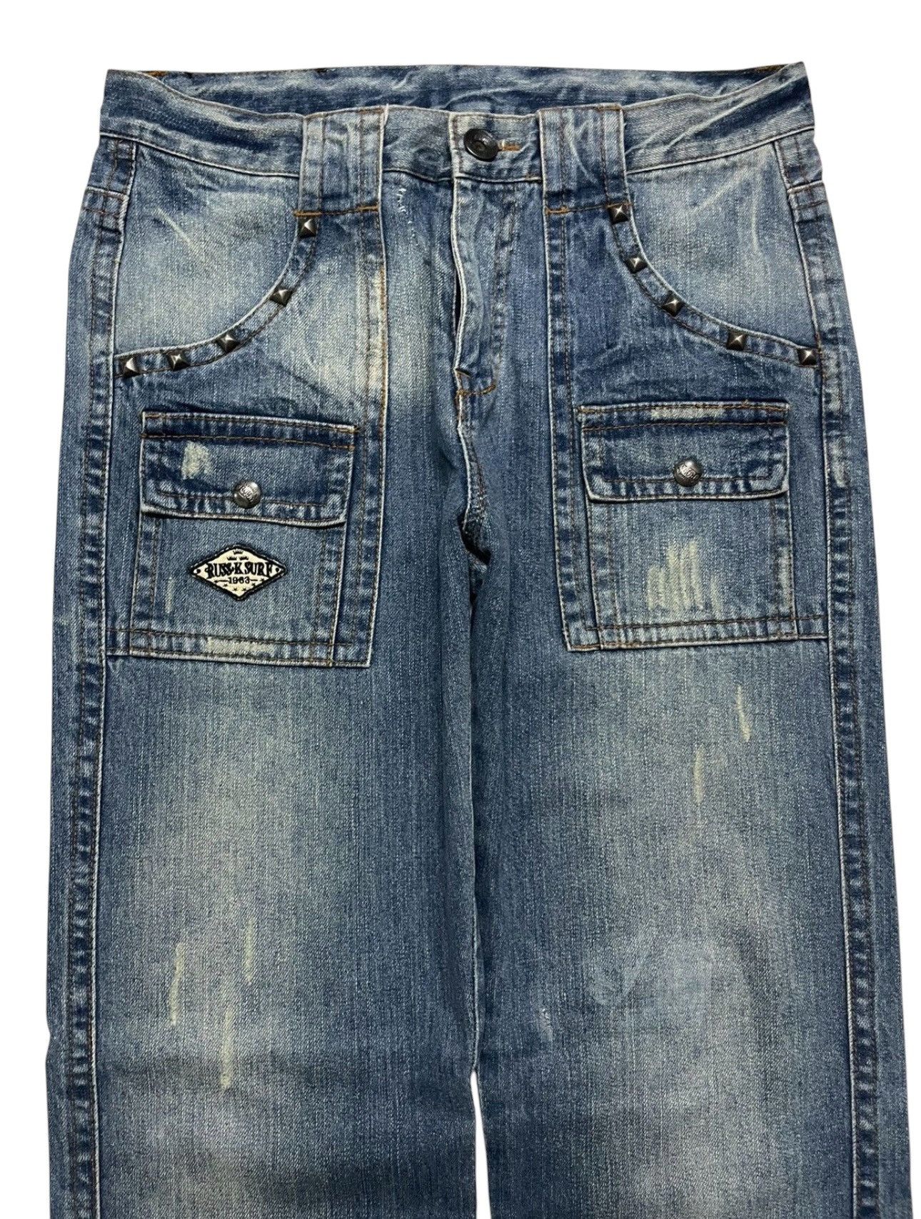 Seditionaries 💥Rare💥Rusk-K Bushpants Punk Jeans Studded Whisker Insane Size US 30 / EU 46 - 1 Thumbnail