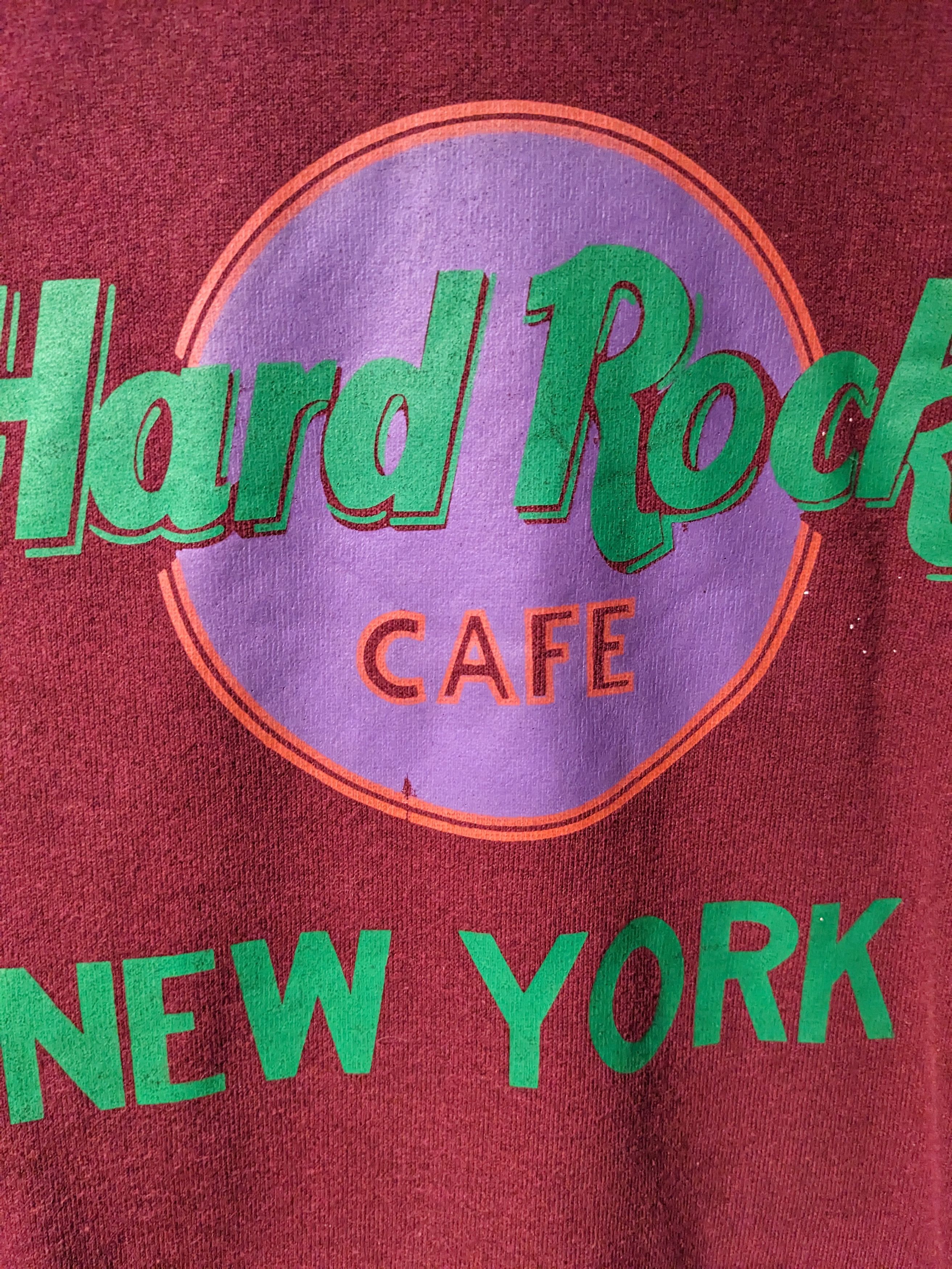 Hard Rock Cafe × Vintage Vintage 90s Hard Rock Cafe New York X-Large Sweatshirt Size US XL / EU 56 / 4 - 2 Thumbnail