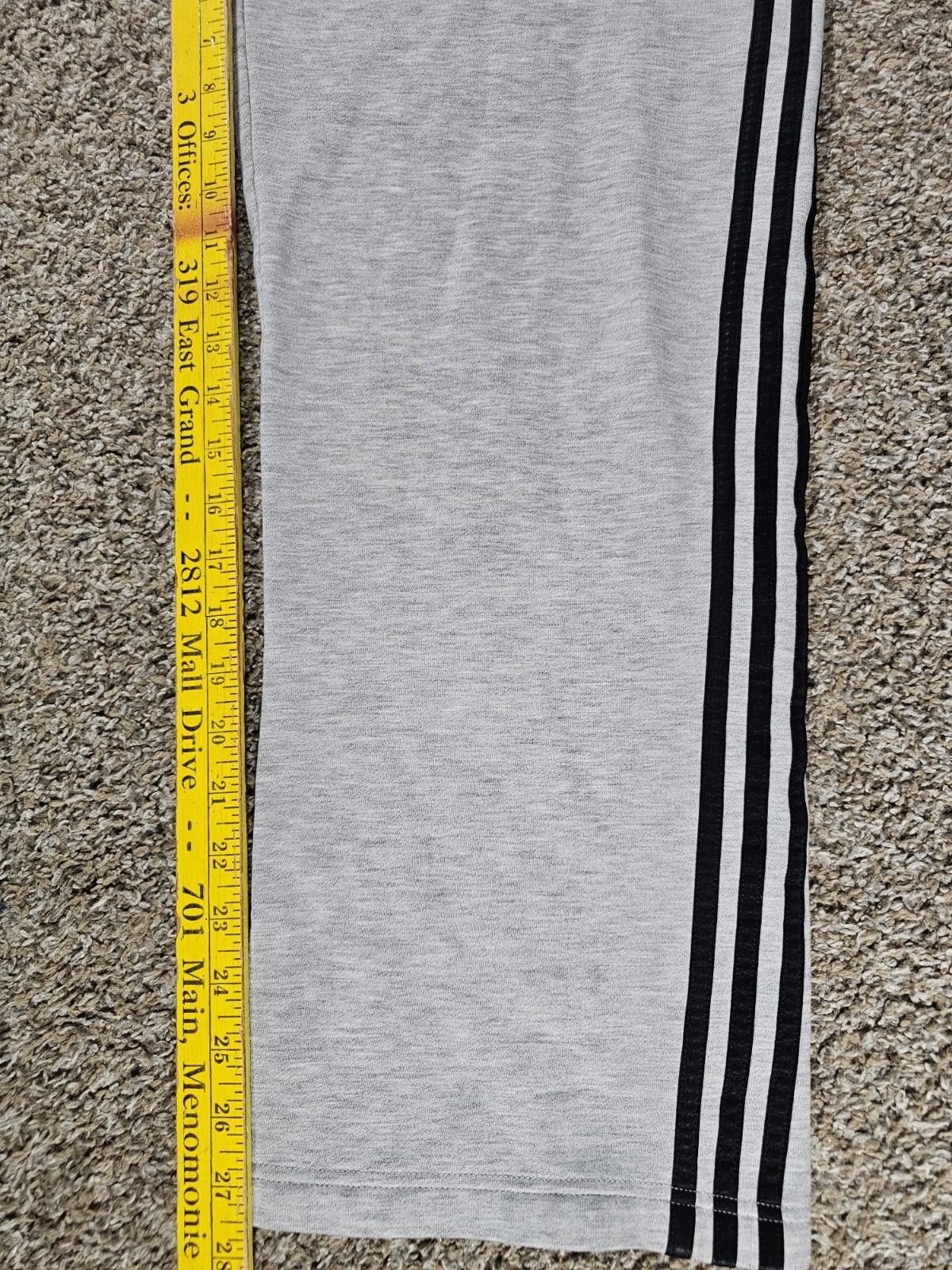 Adidas Adidas Gray Mens Medium Sweatpants Size US 32 / EU 48 - 6 Thumbnail