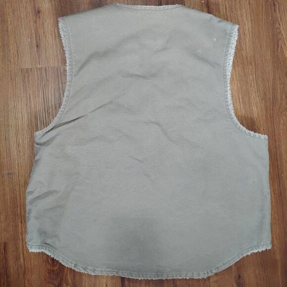 Carhartt Vintage Carhartt Washed Duck Sherpa Fleece Lined Vest Size US L / EU 52-54 / 3 - 4 Thumbnail
