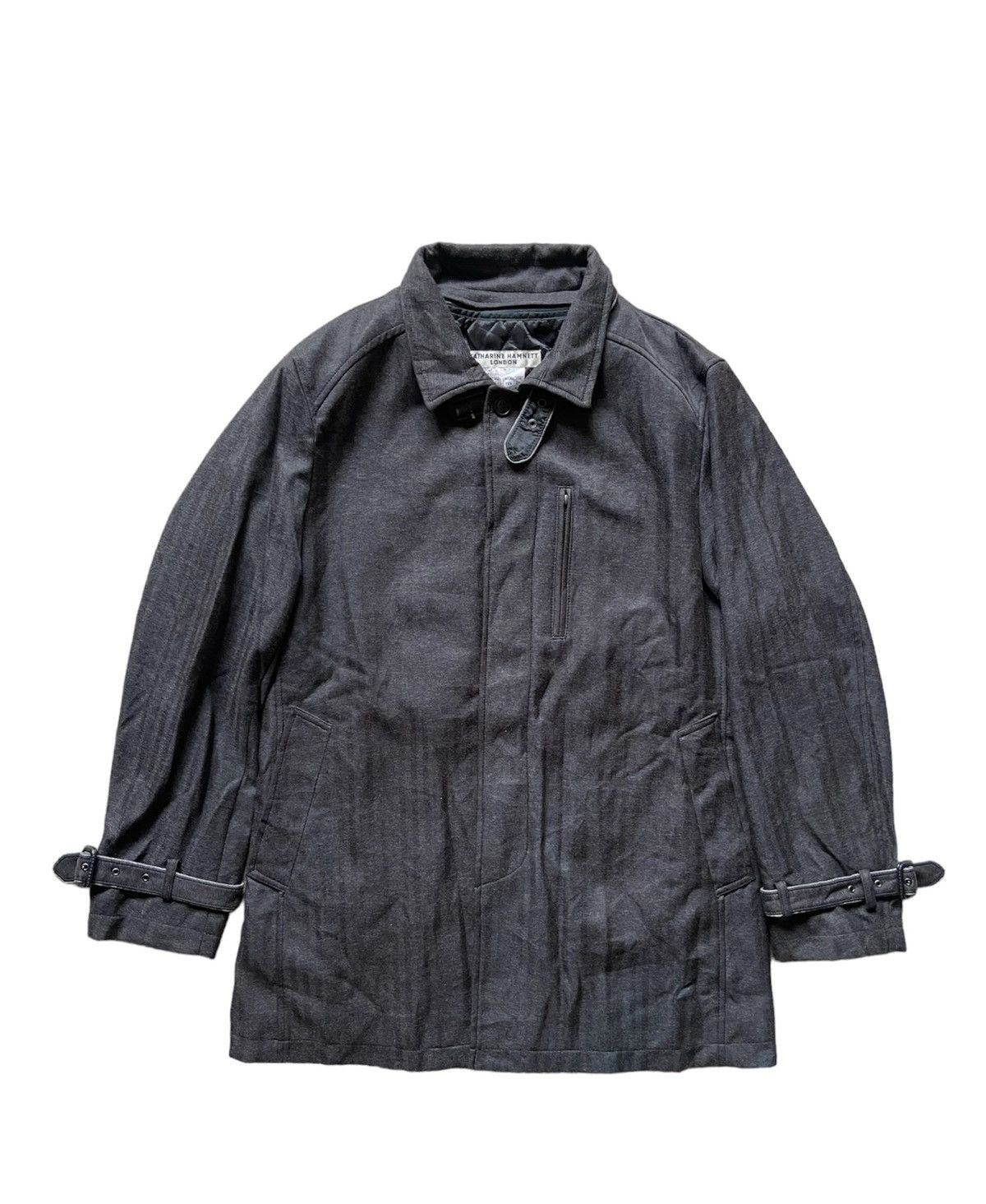 Katharine Hamnett London Vintage Katharine Hamnett London Cuffs Stripe Coat Jacket Size US L / EU 52-54 / 3 - 2 Thumbnail