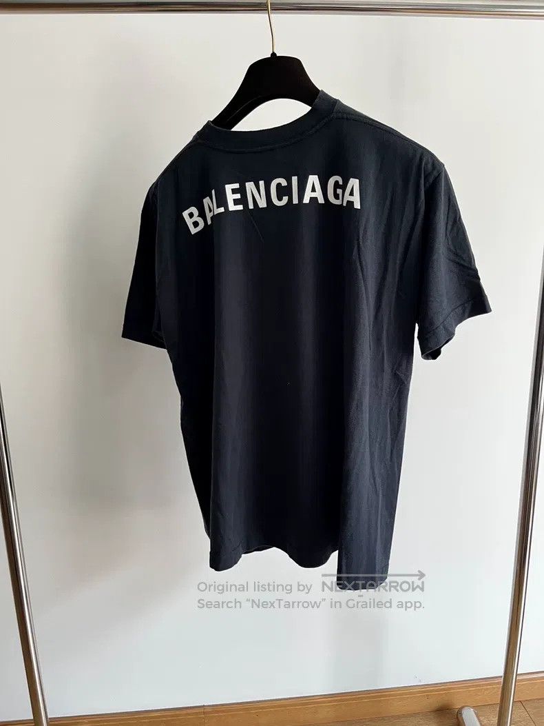 Balenciaga Balenciaga Back logo washed blue short-sleeved Size US S / EU 44-46 / 1 - 2 Thumbnail
