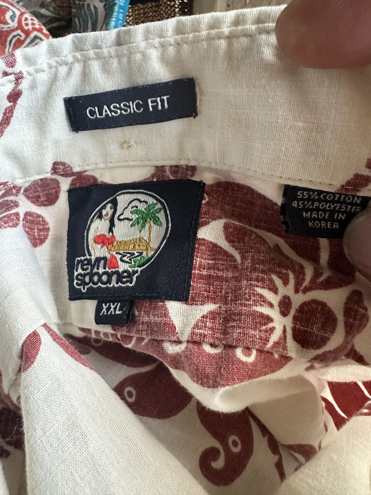 Reyn Spooner Reyn Spooner Hawaiian Print Red/White 3/4 Button Men's XXL Size US XXL / EU 58 / 5 - 4 Thumbnail