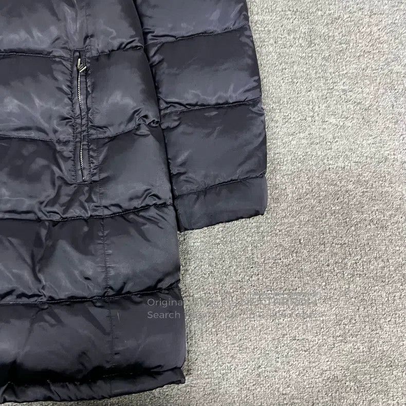 Prada Prada Fur collar long down jacket Size ONE SIZE - 3 Thumbnail