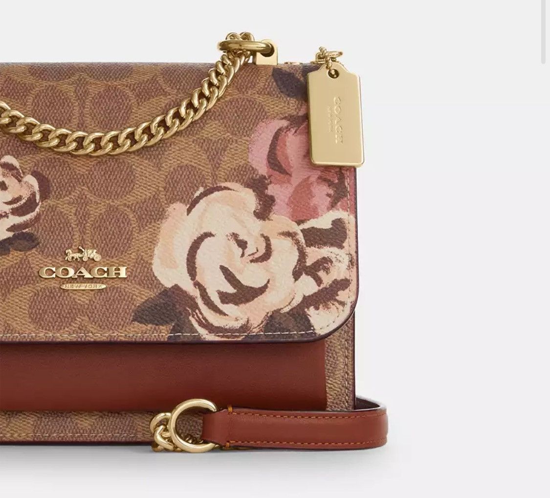 Coach Klare Crossbody Bag In Signature Canvas With Rose Print Size ONE SIZE - 2 Thumbnail