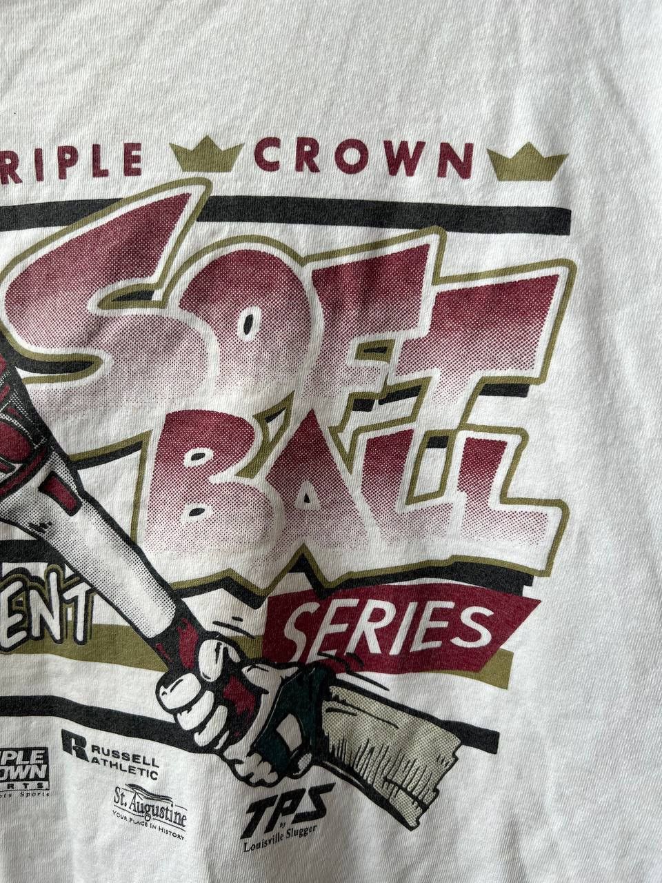 Russell Athletic TRIPLE CROWN SOFT BALL SERIES ALL TOURNAMENT TEAM T SHIRT XL Size US XL / EU 56 / 4 - 6 Thumbnail