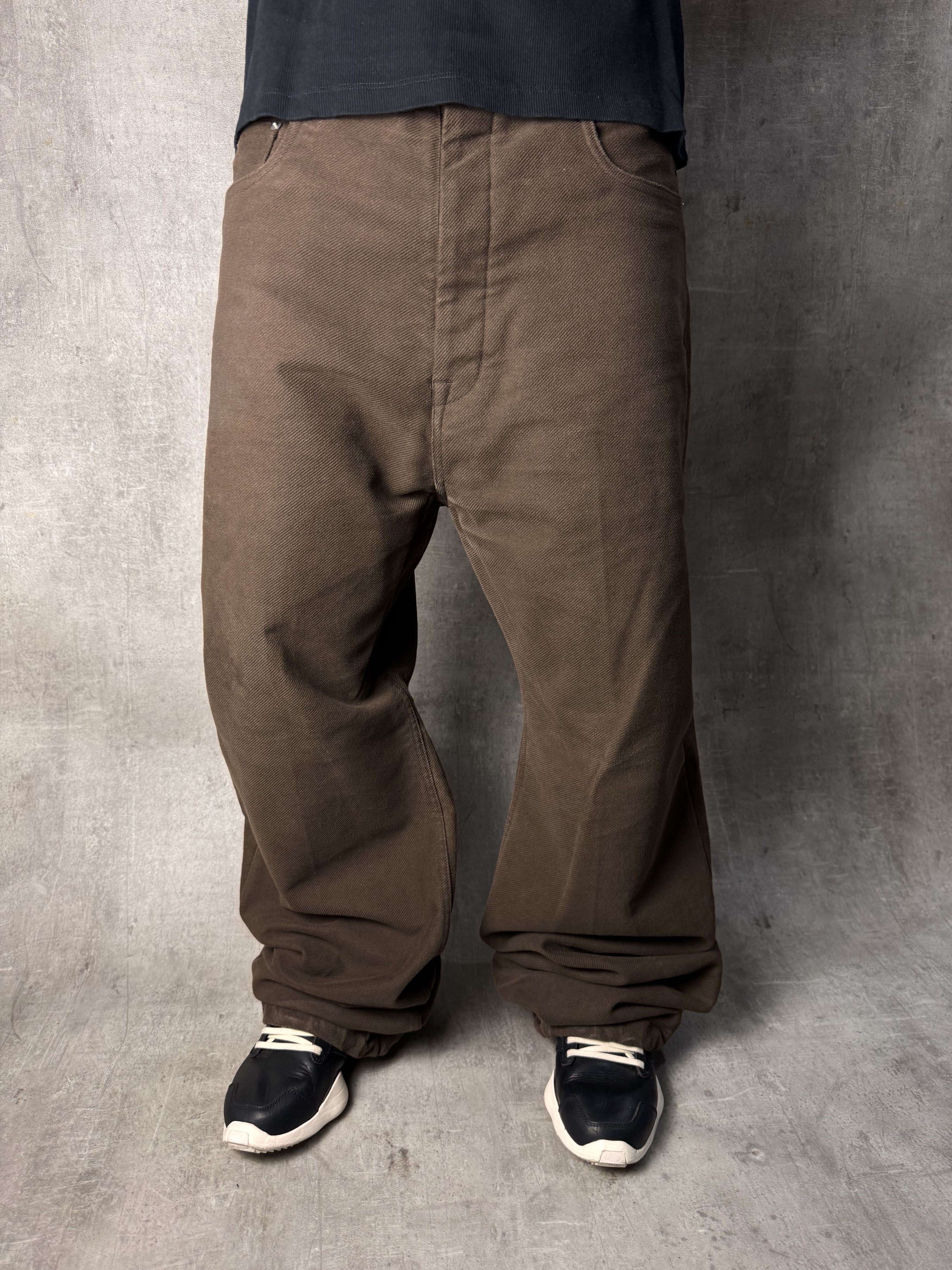 Rick Owens RICK OWENS FW23 Luxor Geth Jeans in Brown Denim Size 34 Size US 34 / EU 50 - 1 Thumbnail