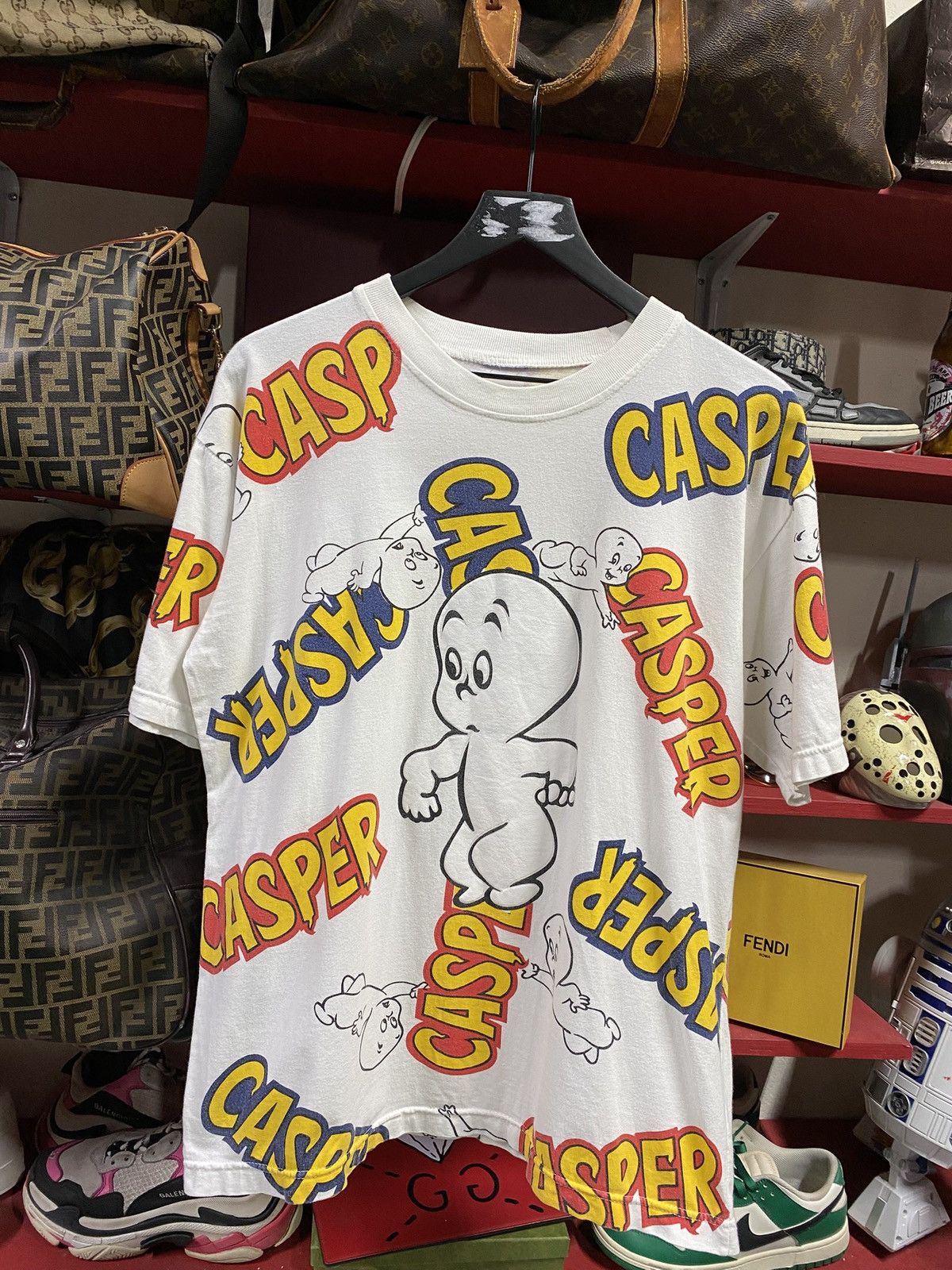 Vintage 90’s Casper AOP Rare Tee Shirt Medium