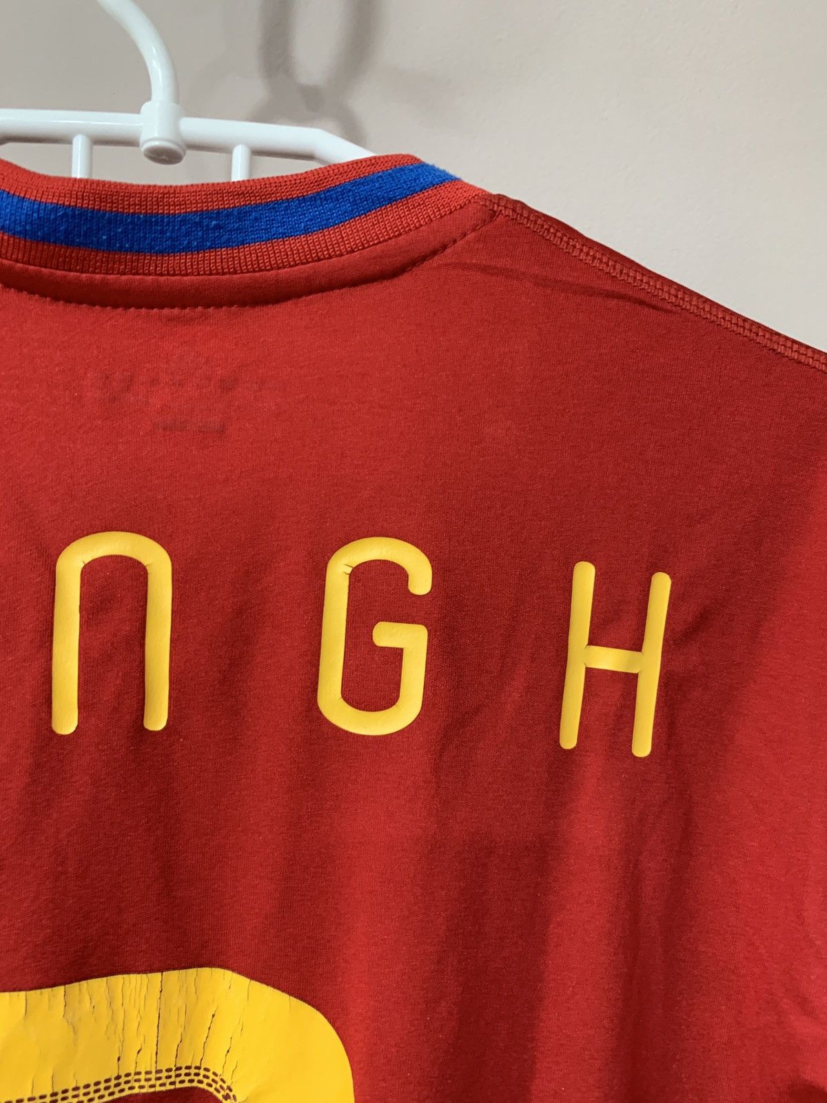 Vintage Spain 2010 World Cup adidas soccer football Jersey shirt #7 Size US L / EU 52-54 / 3 - 9 Thumbnail