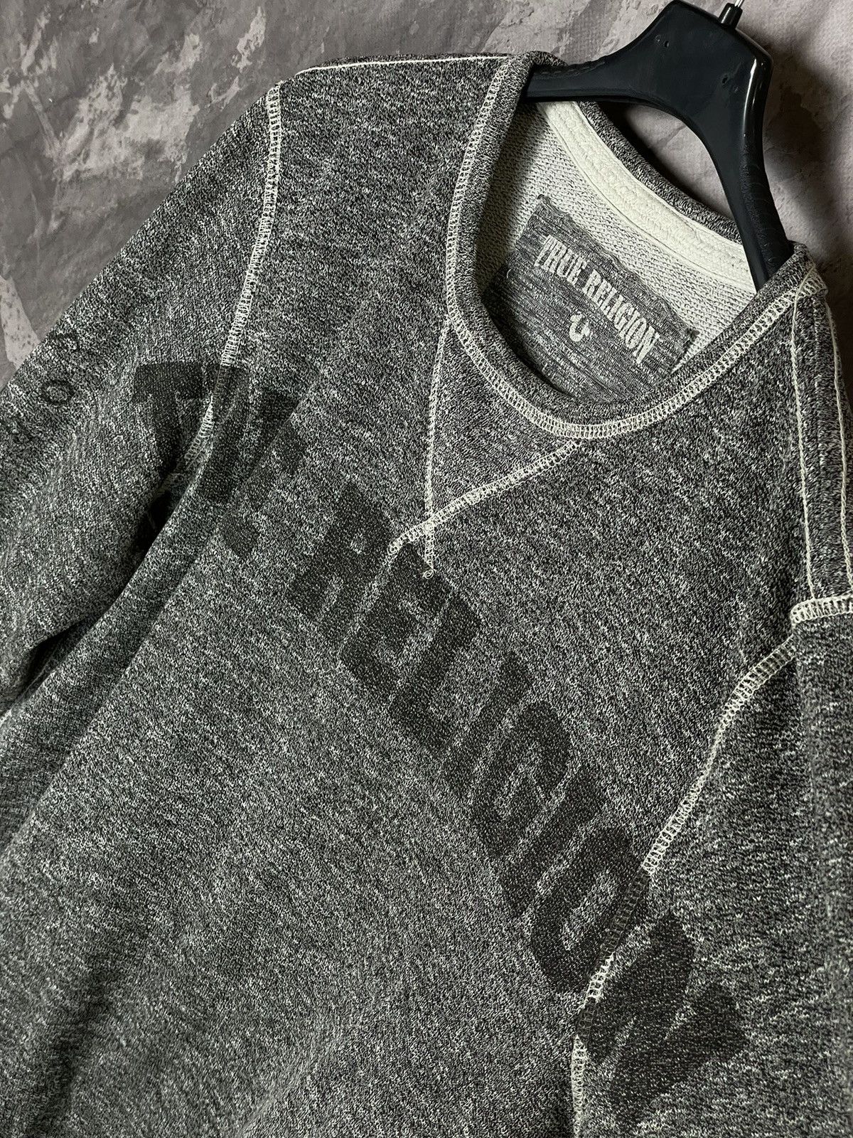 True Religion Vintage True Religion Sweatshirt Big Logo Japan y2k 1990s Size US L / EU 52-54 / 3 - 8 Thumbnail