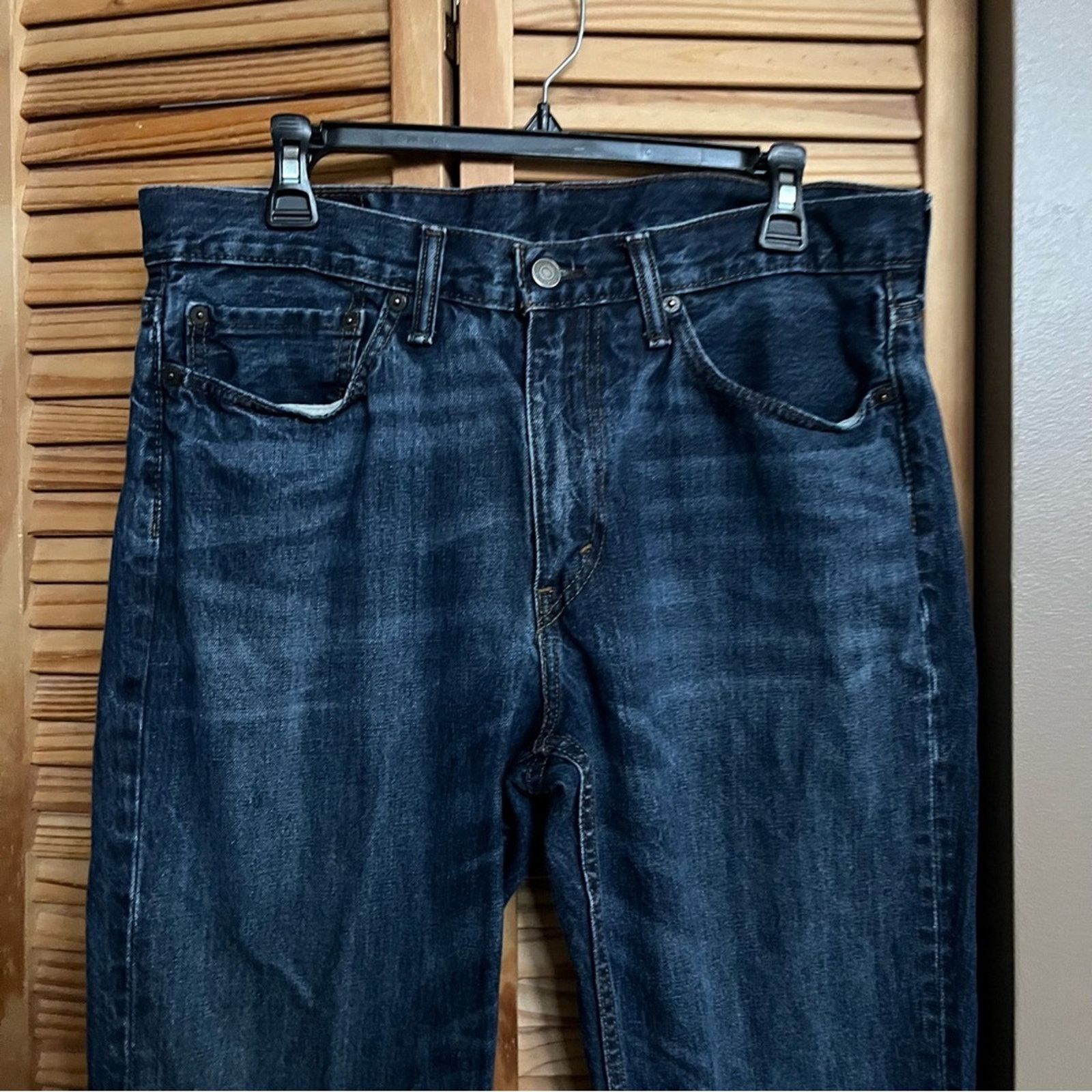 Levi's Levis 514 Jeans Mens W34 L32 Blue Denim Stretch Straight Size US 34 / EU 50 - 9 Thumbnail