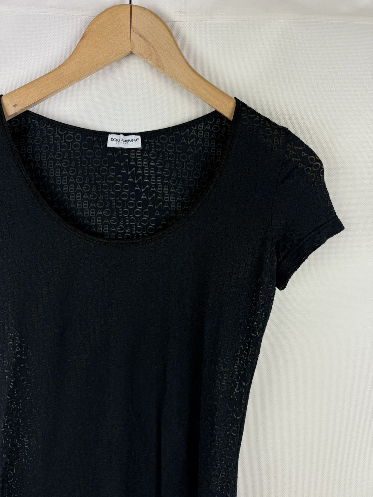 Dolce & Gabbana Dolce & Gabbana Ladies Short Sleeve Monogram T Shirt Top Size M / US 6-8 / IT 42-44 - 3 Thumbnail