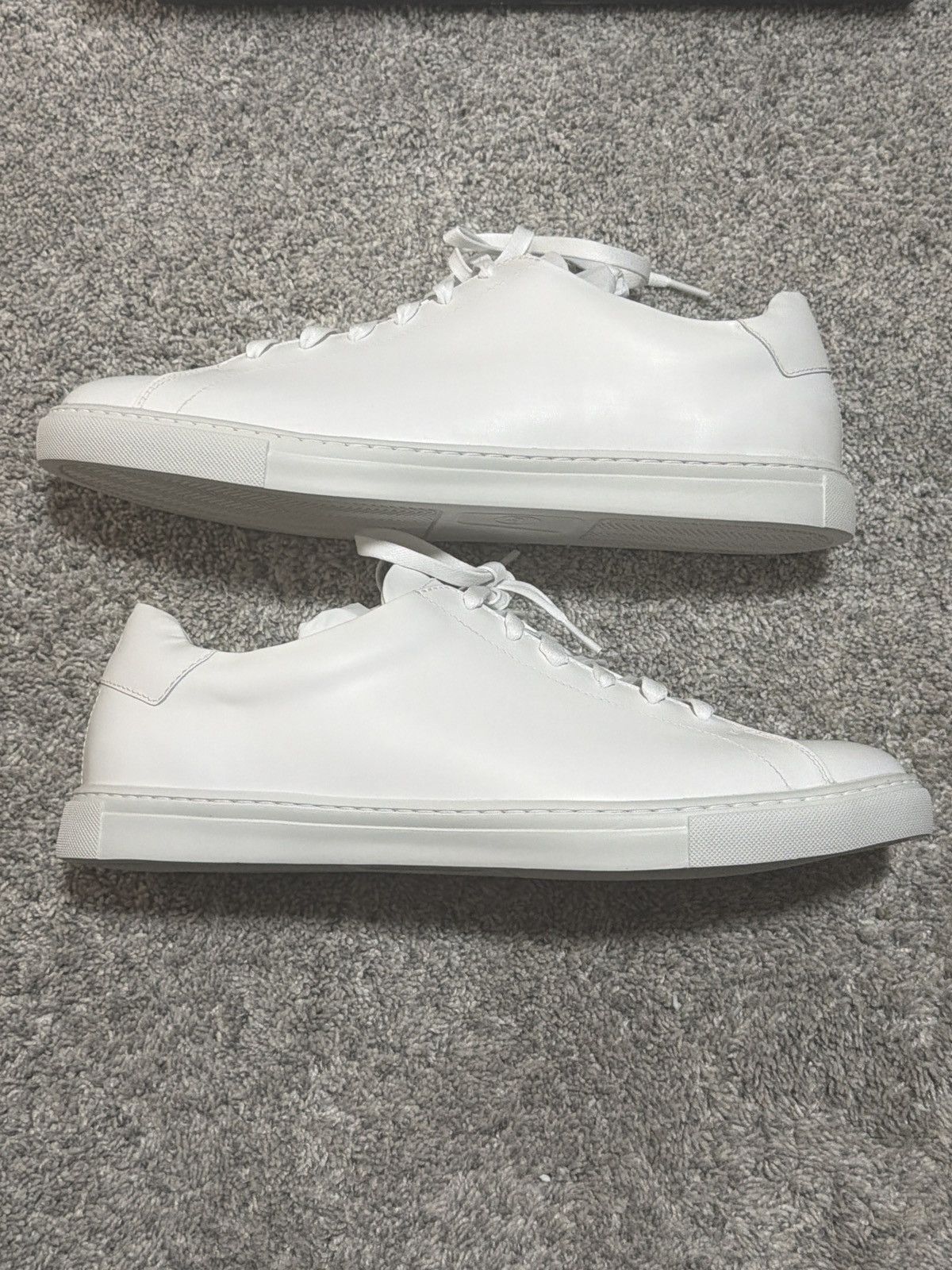 Peter Millar Peter Millar Vantage Lite White Leather Sneakers Size US 12 / EU 45 - 7 Thumbnail